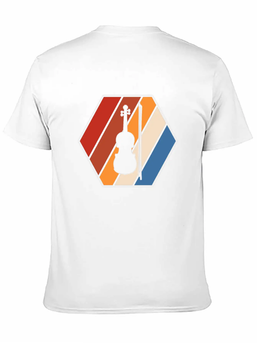 Violin Retro Classic Cotton Tee – Unisex Comfort For Any Season