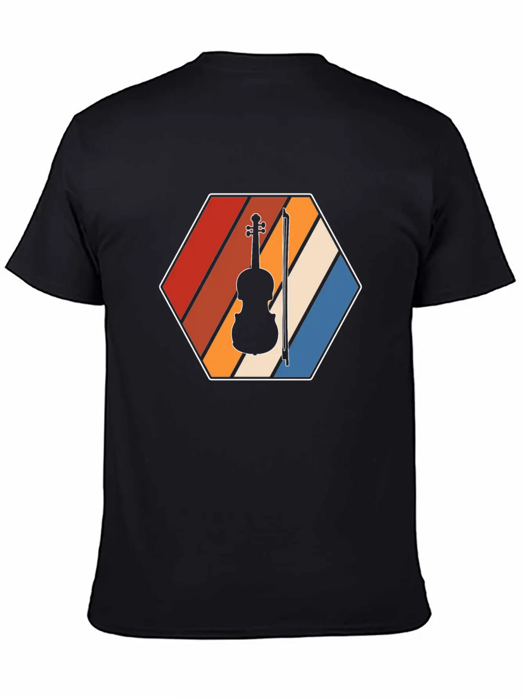Violin Retro Classic Cotton Tee – Unisex Comfort For Any Season