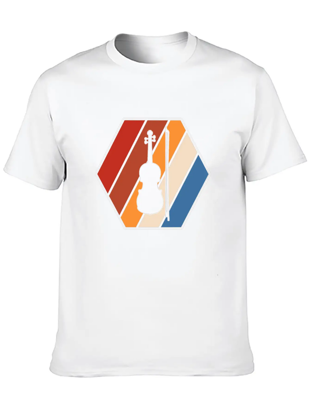 Violin Retro Classic Cotton Tee – Unisex Comfort For Any Season
