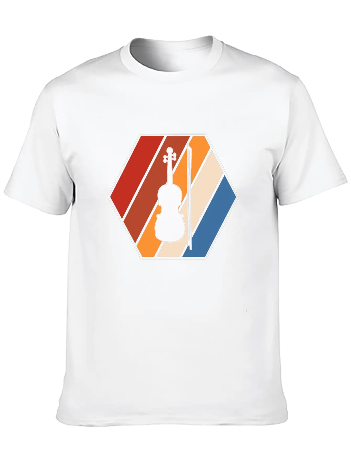 Violin Retro Classic Cotton Tee – Unisex Comfort For Any Season