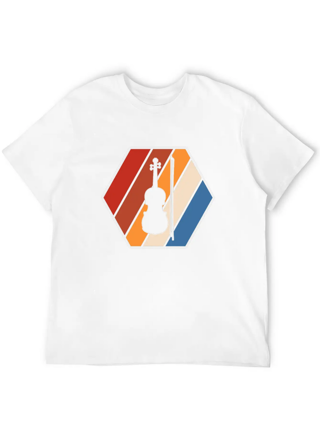 Violin Retro Classic Cotton Tee – Unisex Comfort For Any Season