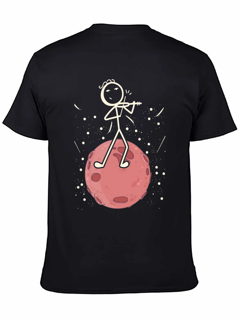 Violin Stick Player In Planet Violin Music Violin Classic Cotton Tee – Unisex Comfort For Any Season