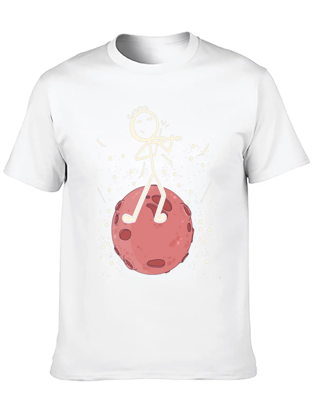 Violin Stick Player In Planet Violin Music Violin Classic Cotton Tee – Unisex Comfort For Any Season