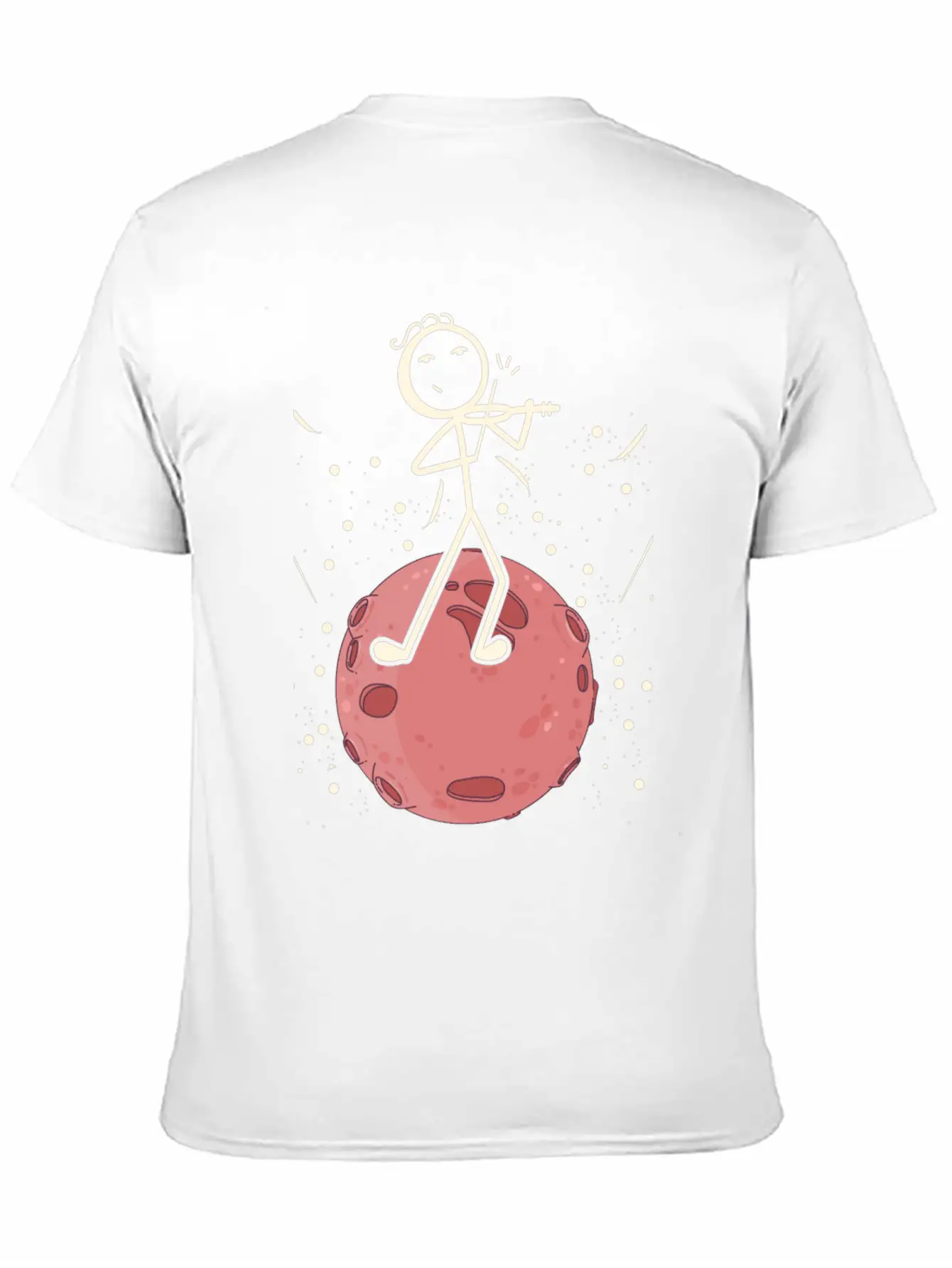 Violin Stick Player In Planet Violin Music Violin Classic Cotton Tee – Unisex Comfort For Any Season