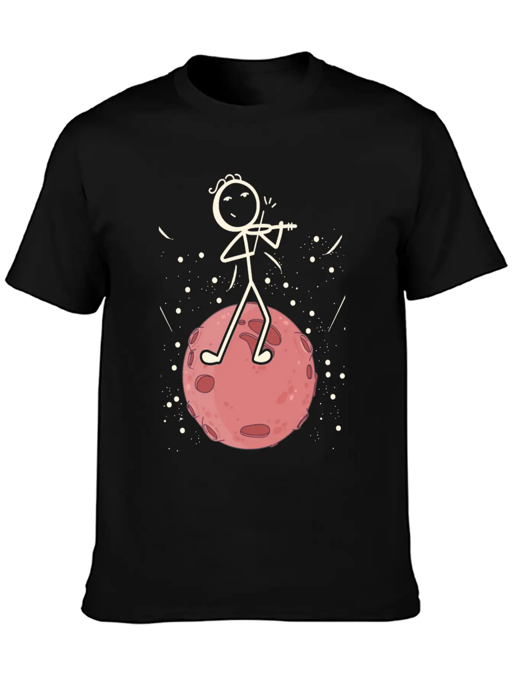 Violin Stick Player In Planet Violin Music Violin Classic Cotton Tee – Unisex Comfort For Any Season