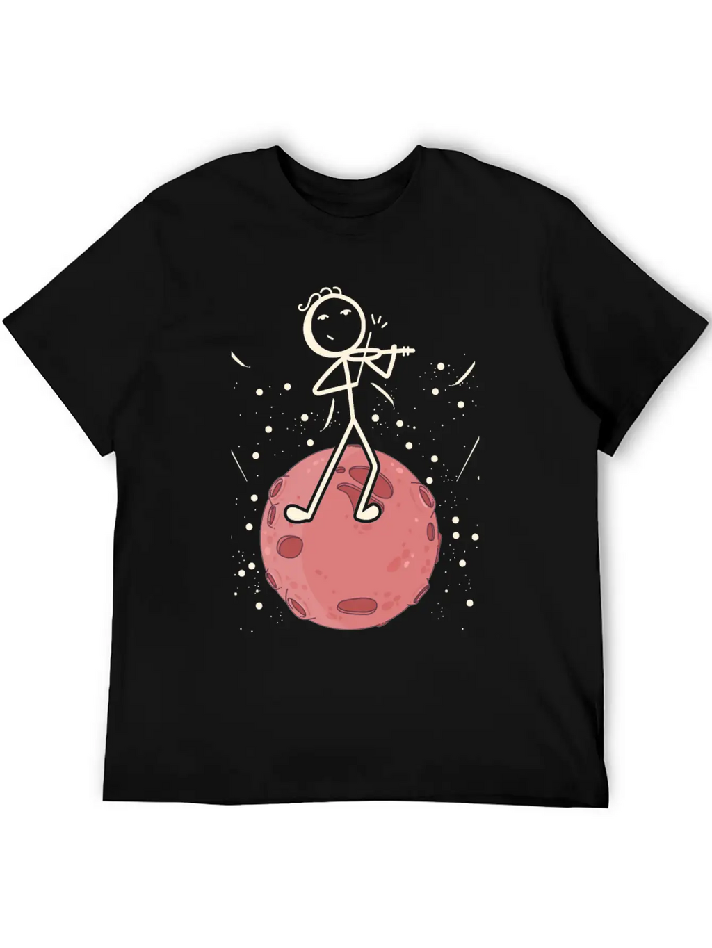 Violin Stick Player In Planet Violin Music Violin Classic Cotton Tee – Unisex Comfort For Any Season