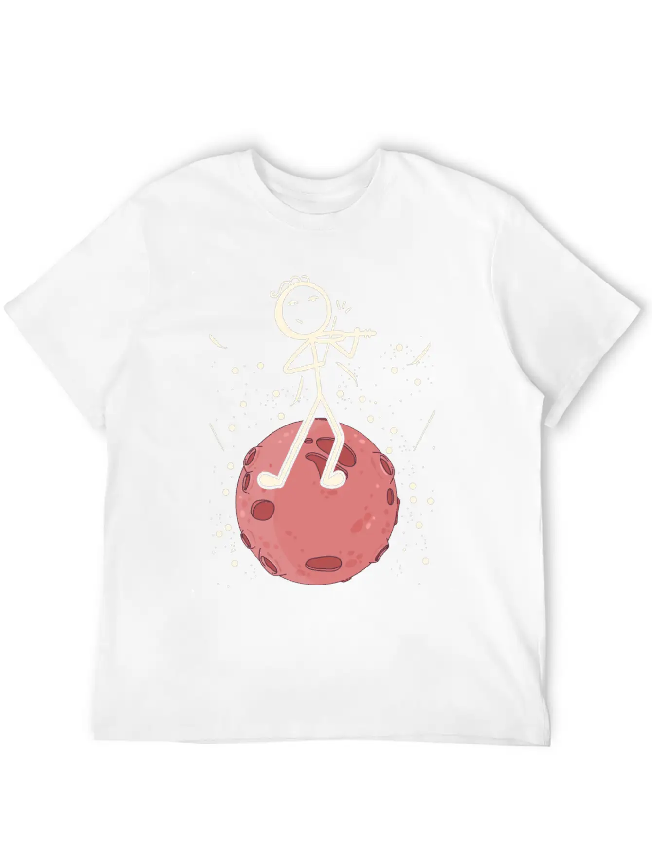 Violin Stick Player In Planet Violin Music Violin Classic Cotton Tee – Unisex Comfort For Any Season