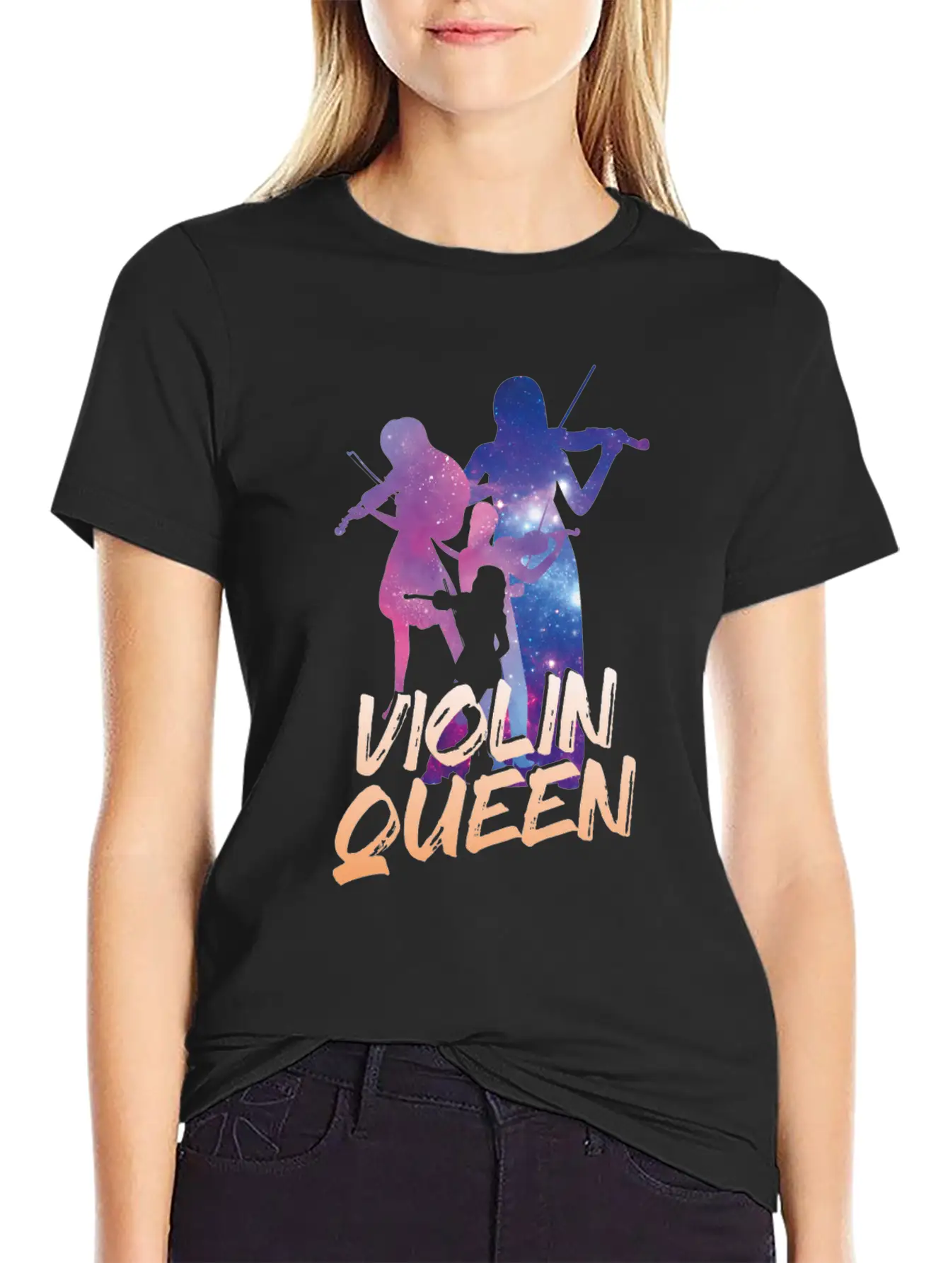 Violin Violinist Girl Violin Queen Unisex Casual T-Shirt – Clean Design For Daily Comfort