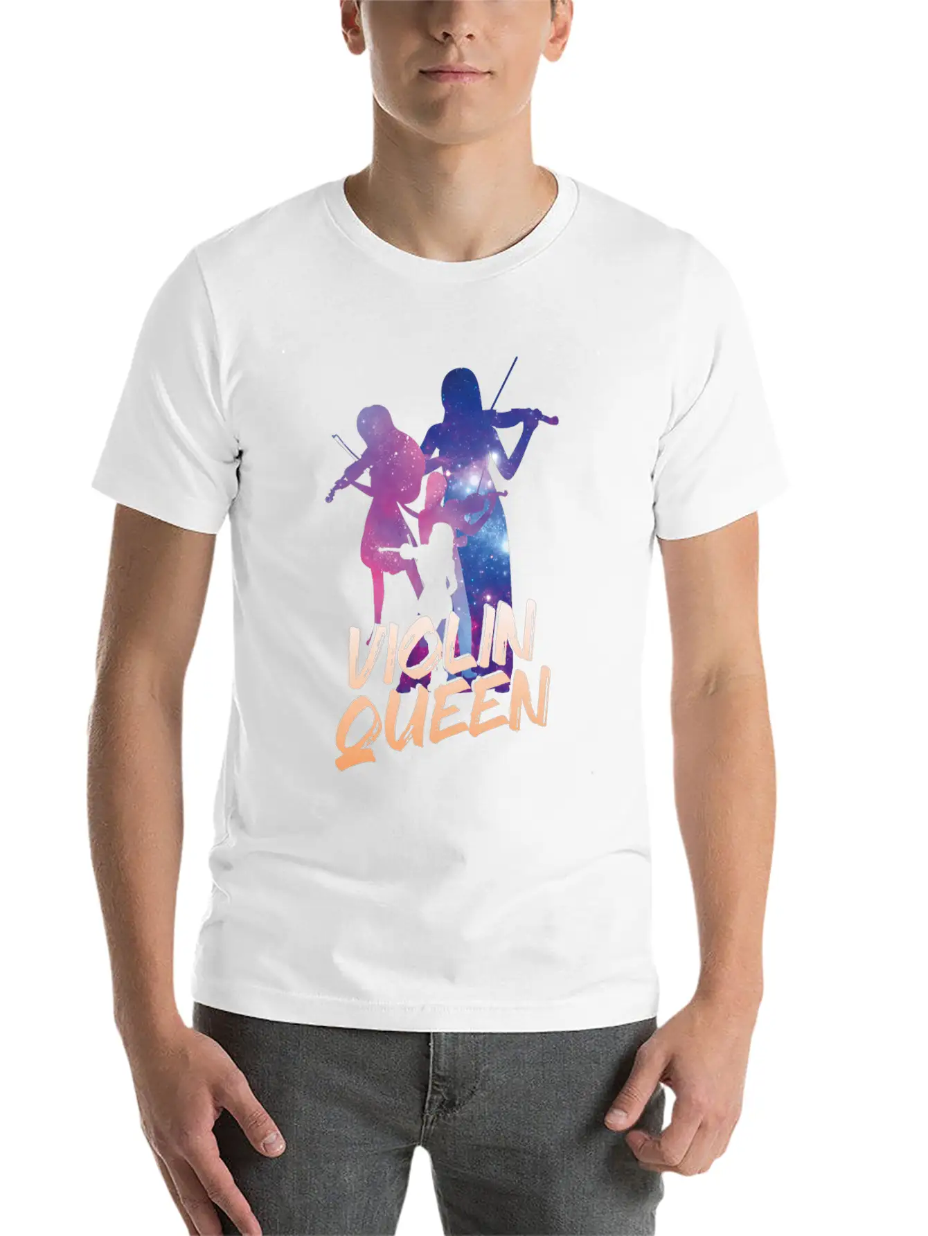 Violin Violinist Girl Violin Queen Unisex Casual T-Shirt – Clean Design For Daily Comfort