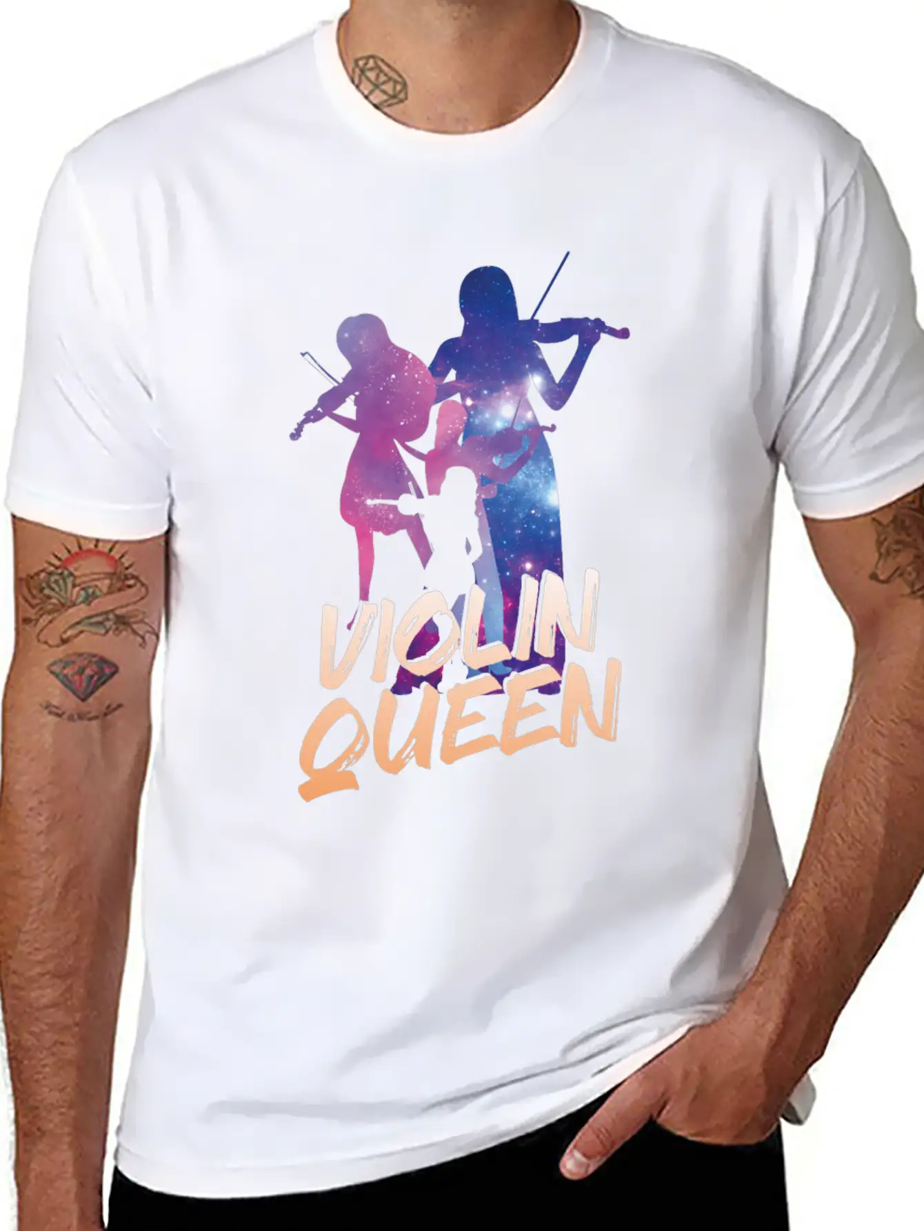 Violin Violinist Girl Violin Queen Unisex Casual T-Shirt – Clean Design For Daily Comfort