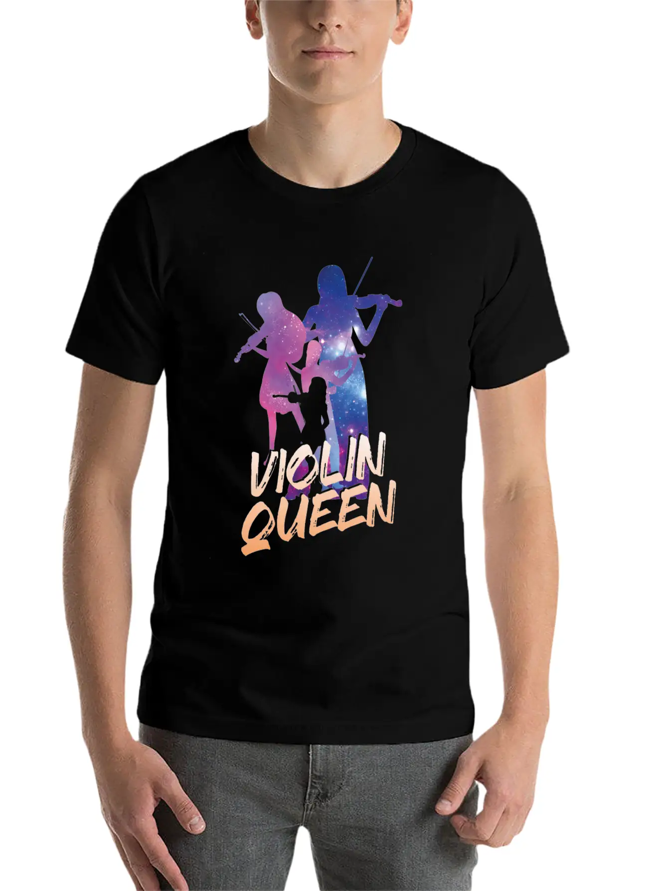 Violin Violinist Girl Violin Queen Unisex Casual T-Shirt – Clean Design For Daily Comfort