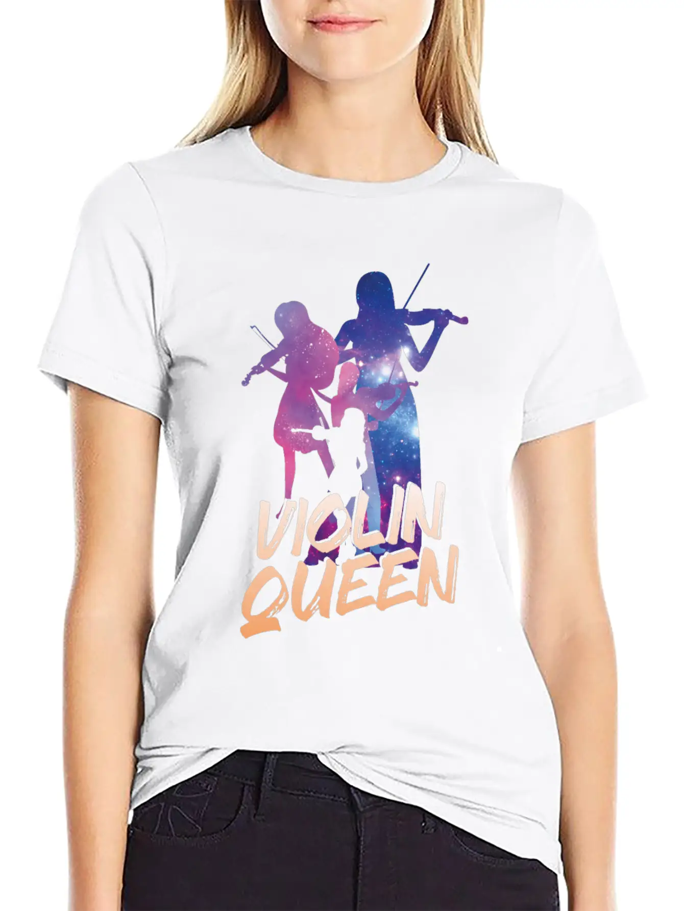 Violin Violinist Girl Violin Queen Unisex Casual T-Shirt – Clean Design For Daily Comfort