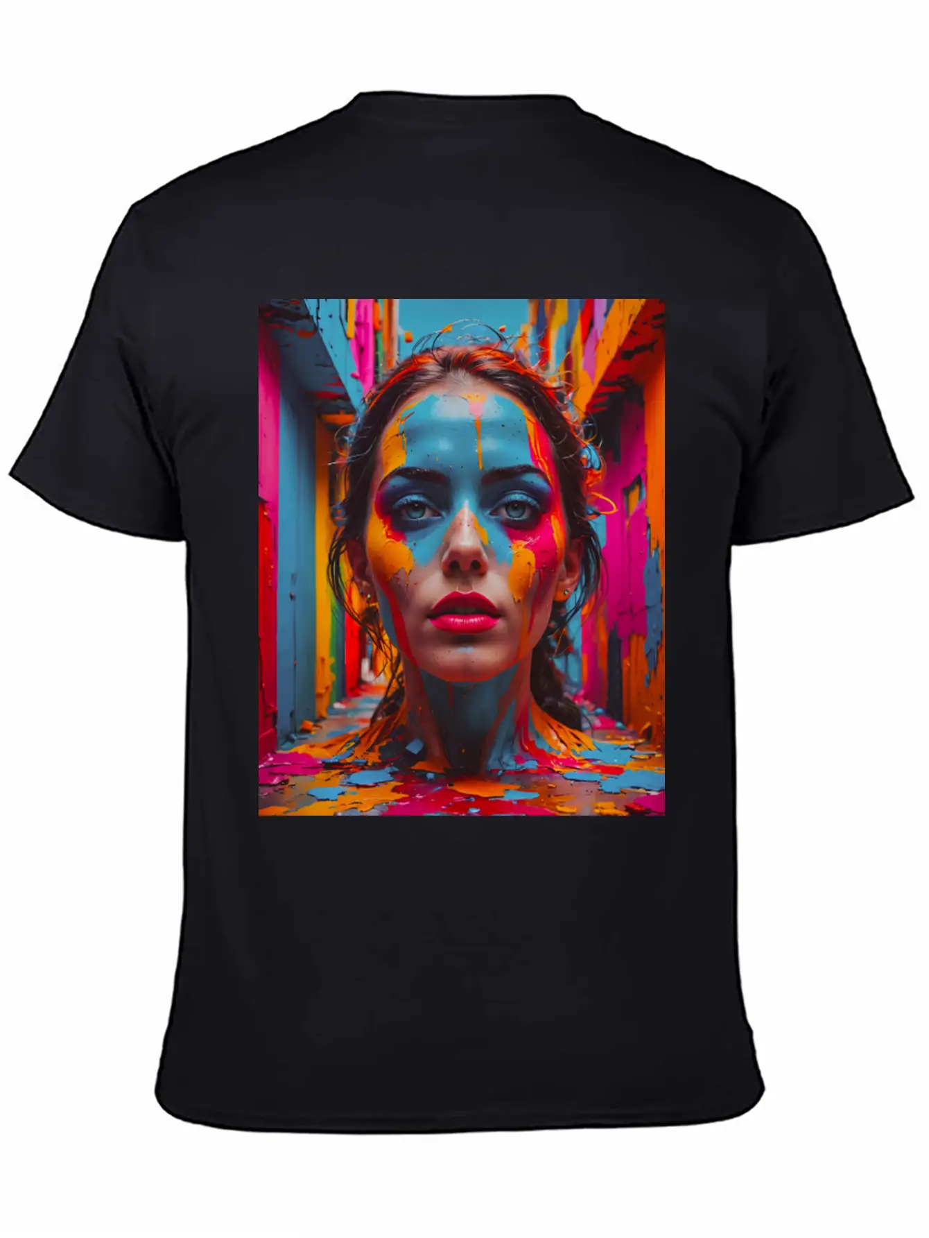 Vivid Reflections In Colorful Chaos Stylish Everyday T-Shirt – Unisex Basic Cotton Tee
