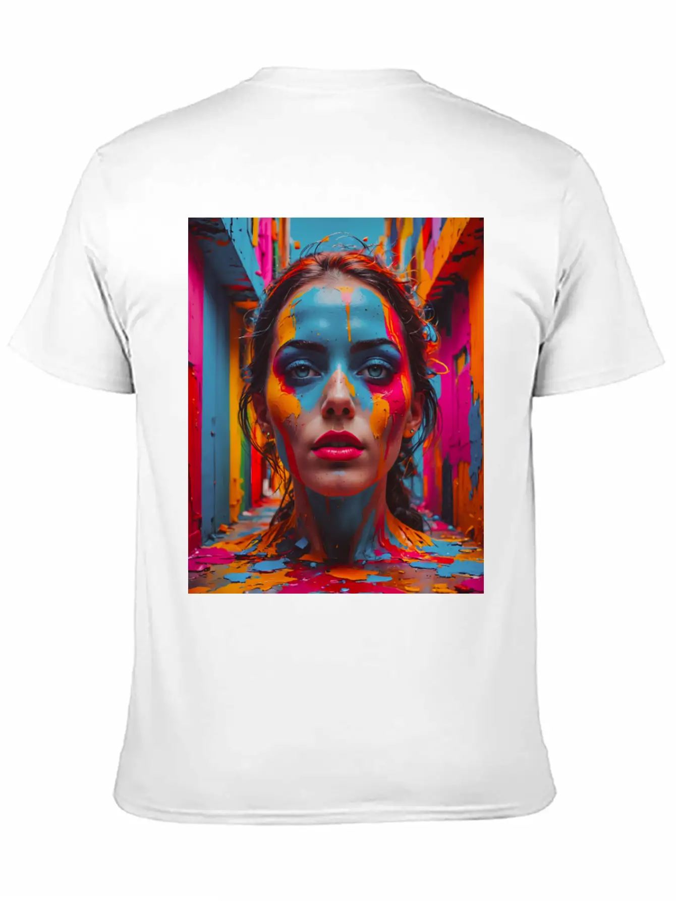 Vivid Reflections In Colorful Chaos Stylish Everyday T-Shirt – Unisex Basic Cotton Tee