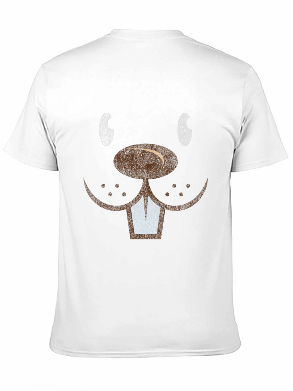Funny Beaver Face T-Shirt - Mens Black Tee