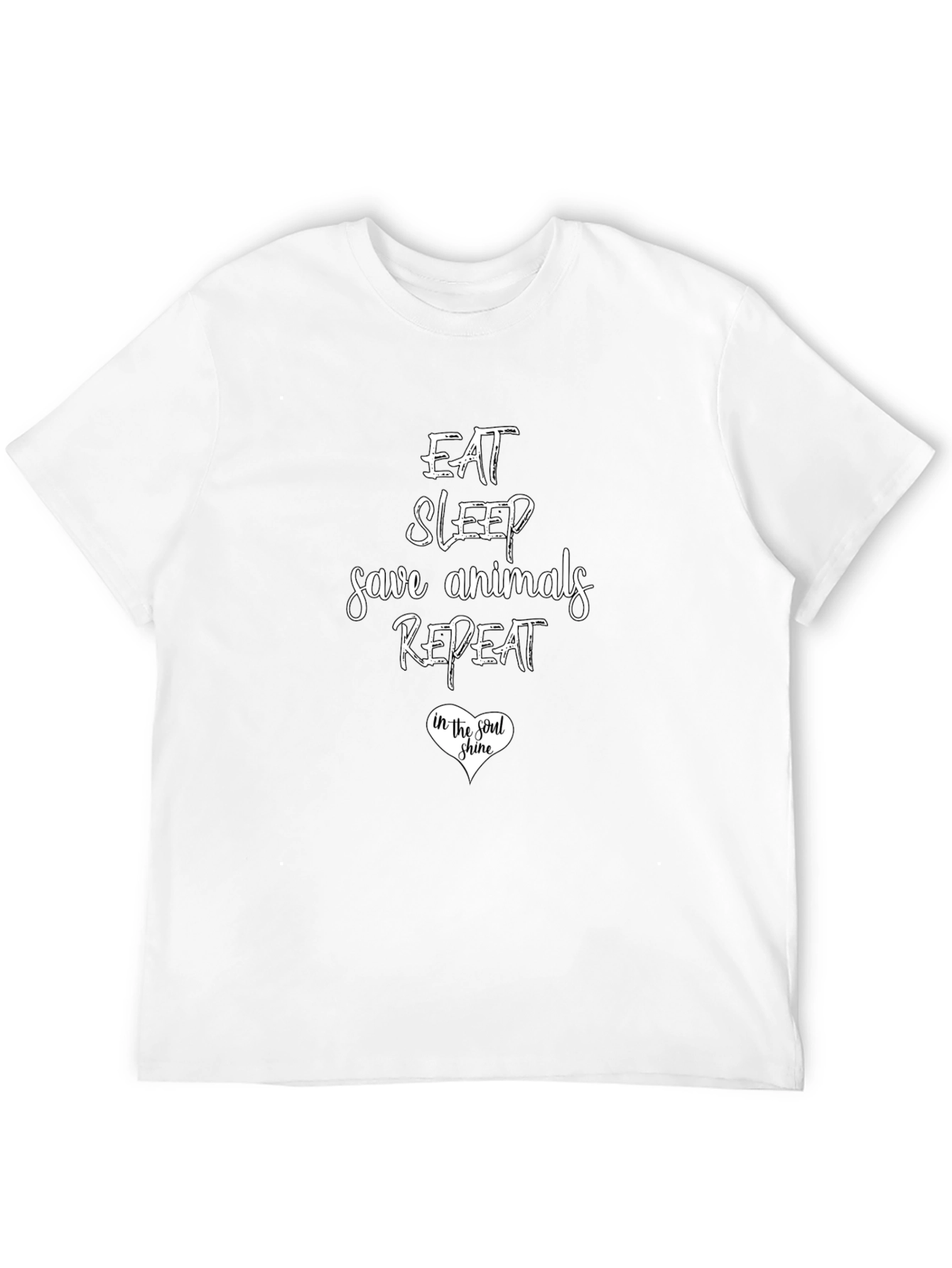 Eat Sleep Save Animals Repeat T-Shirt