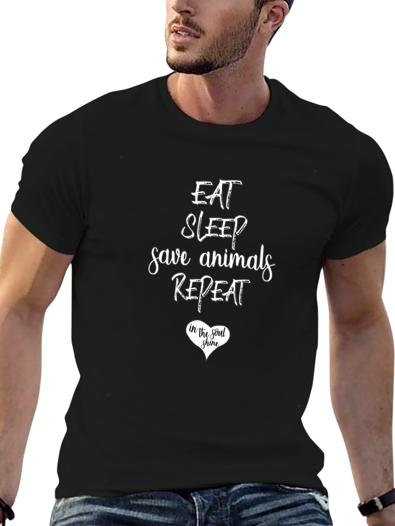 Eat Sleep Save Animals Repeat T-Shirt