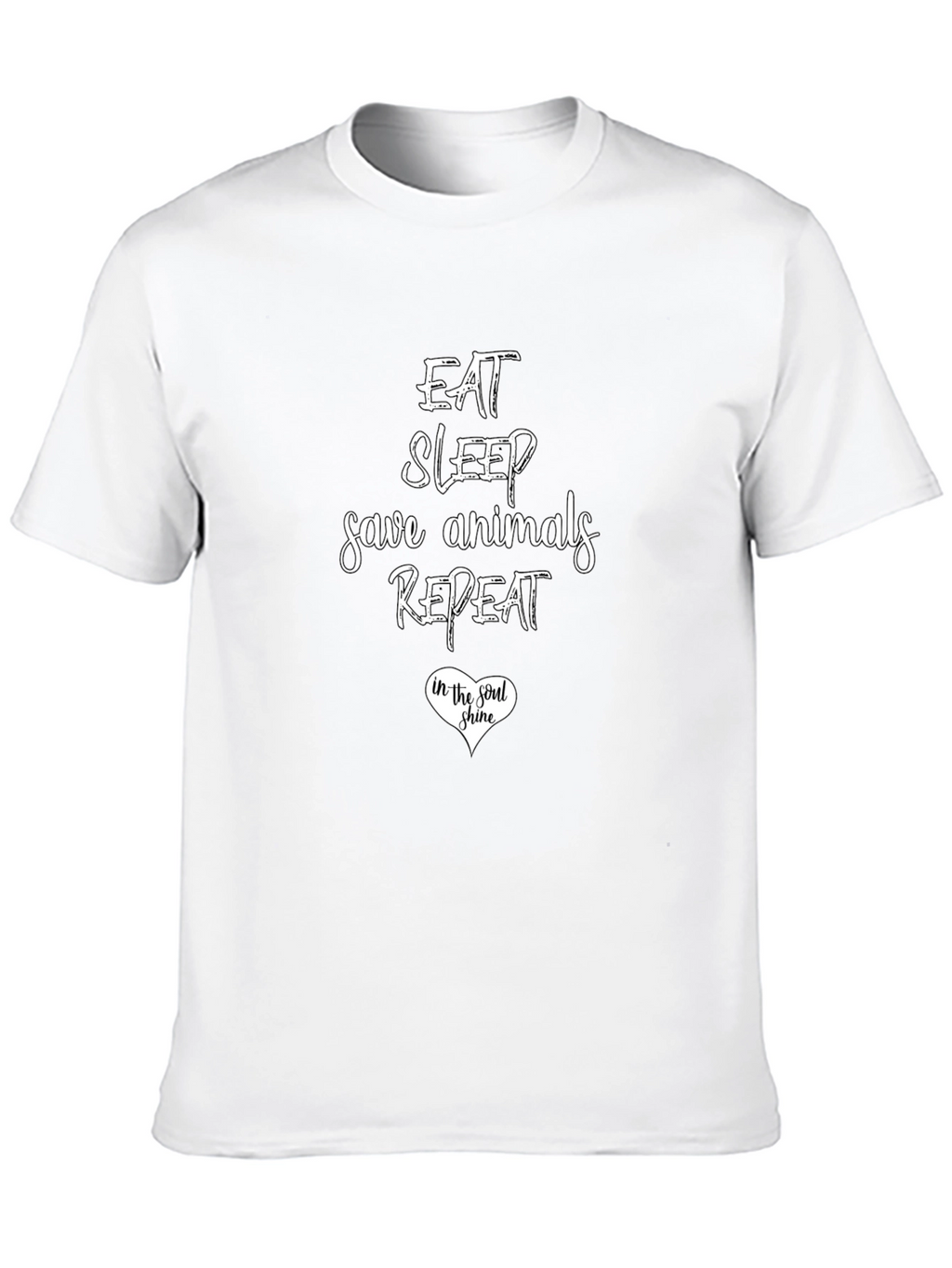 Eat Sleep Save Animals Repeat T-Shirt