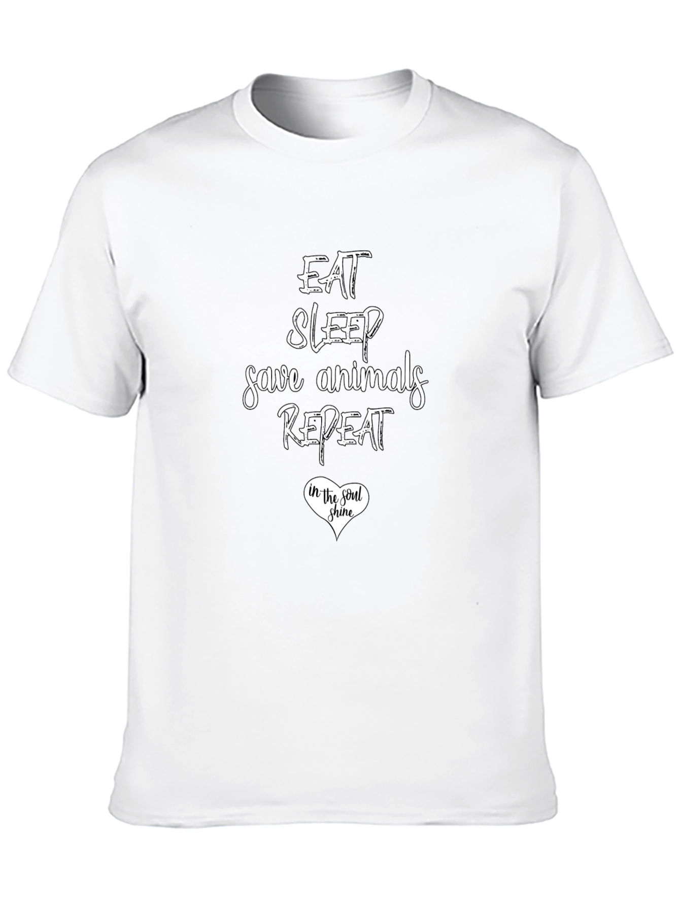 Eat Sleep Save Animals Repeat T-Shirt