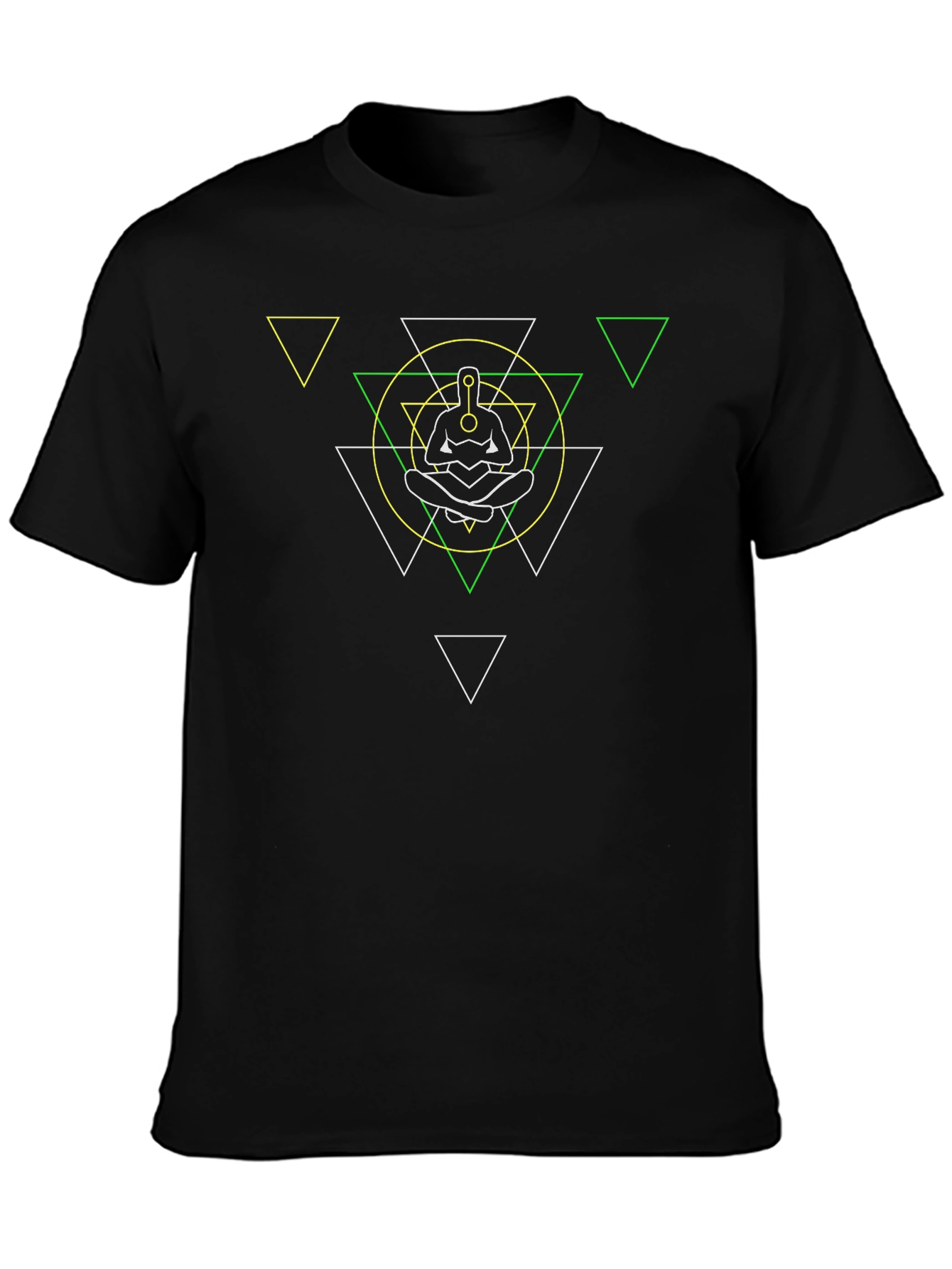 Geometric Meditation T-Shirt - Relaxed Fit