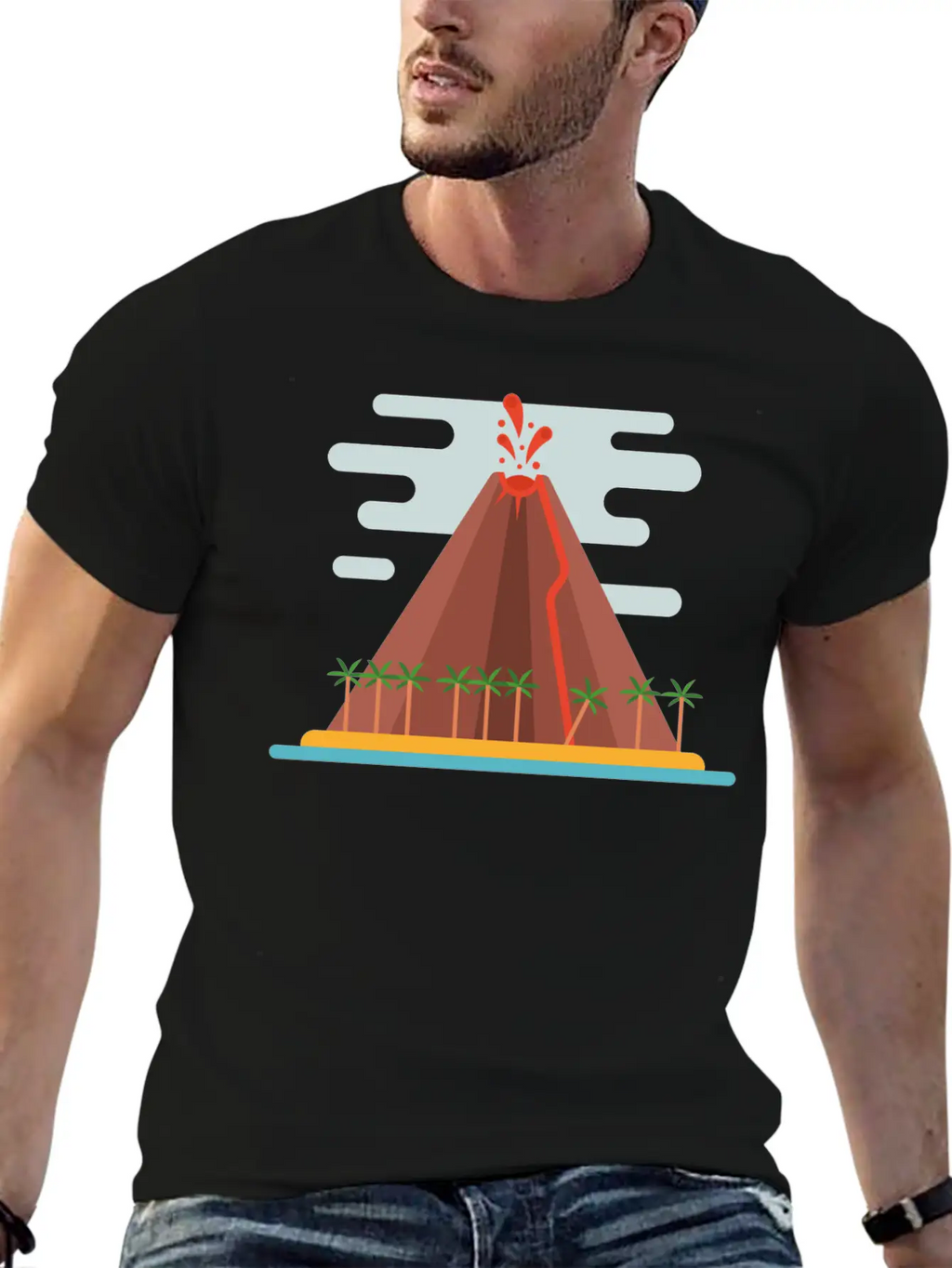 Volcano Breathable Soft Cotton T-Shirt – Timeless Casual Look