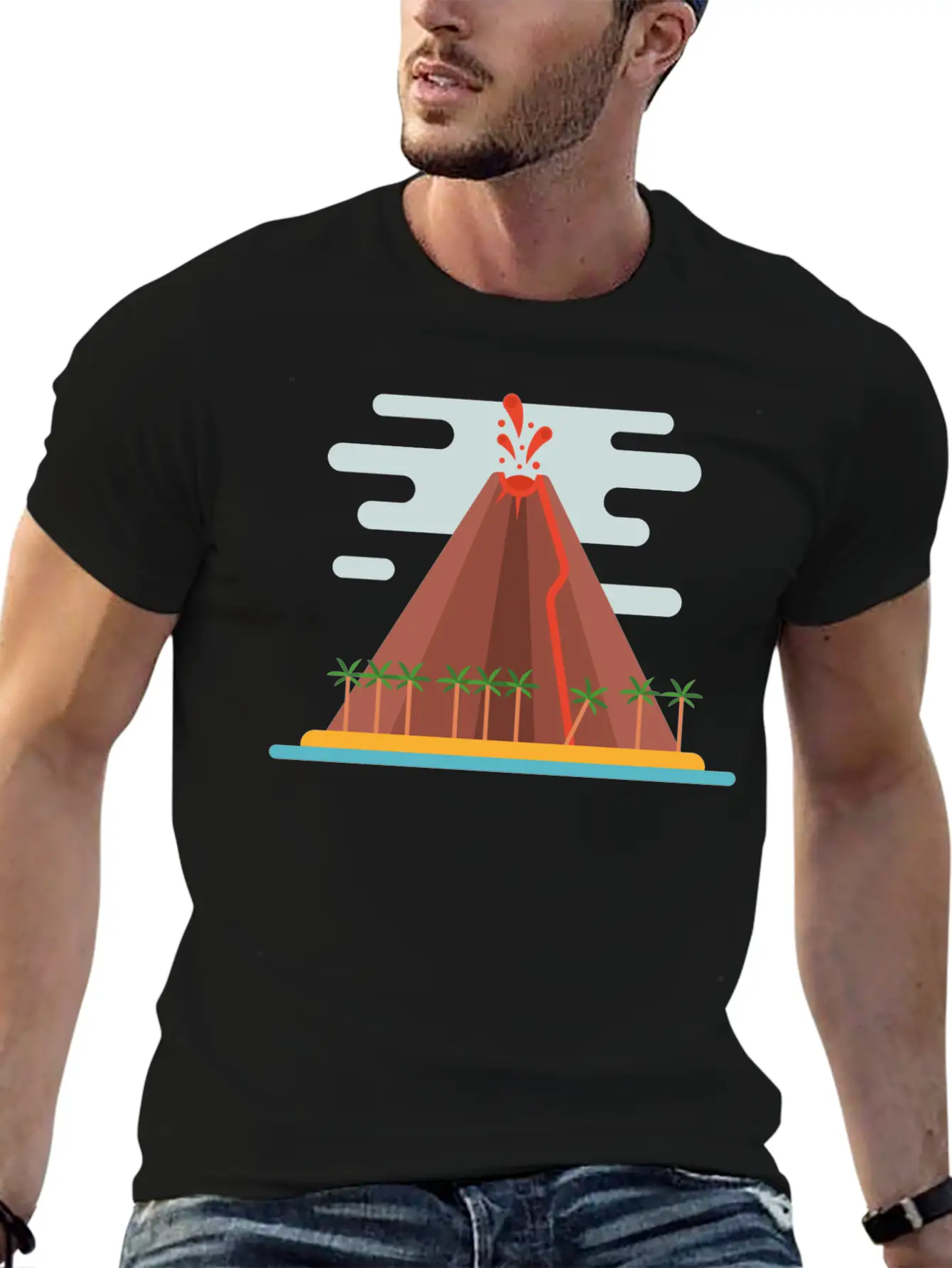 Volcano Breathable Soft Cotton T-Shirt – Timeless Casual Look