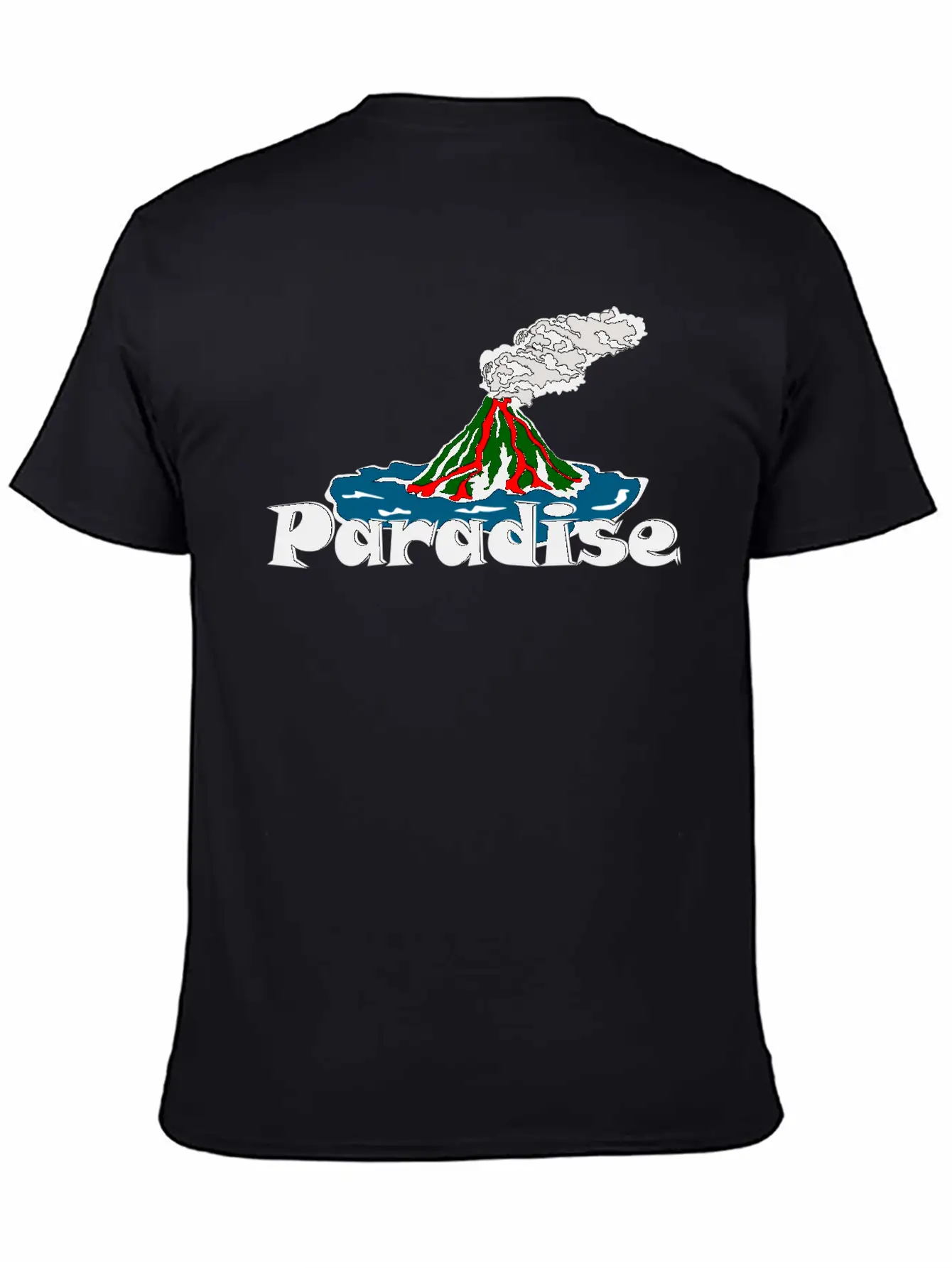 Volcano Paradise Breathable Soft Cotton T-Shirt – Timeless Casual Look