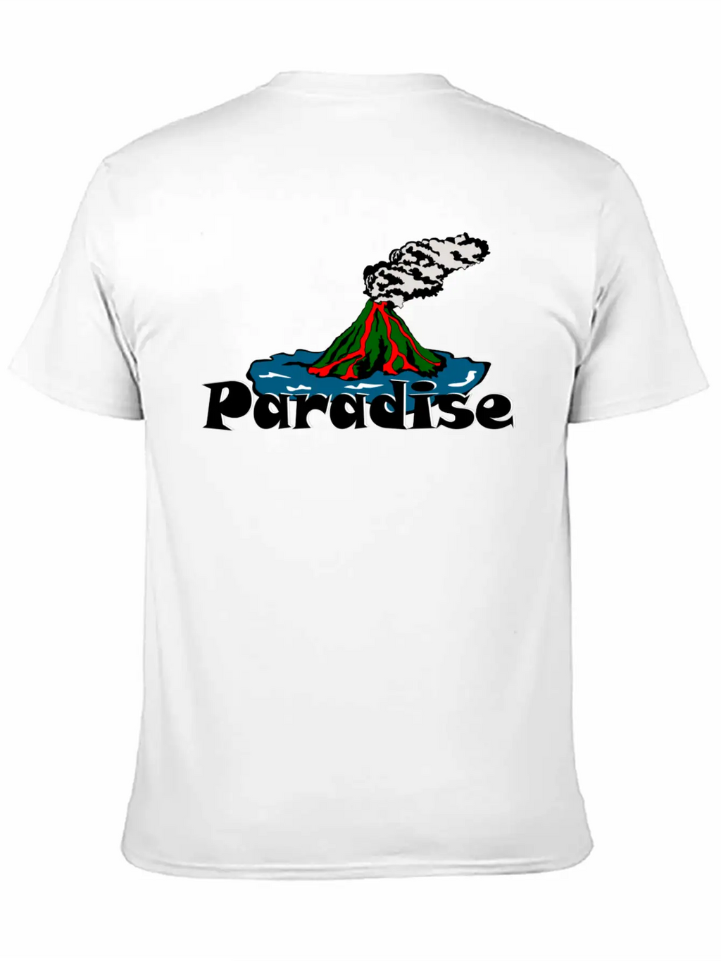 Volcano Paradise Breathable Soft Cotton T-Shirt – Timeless Casual Look