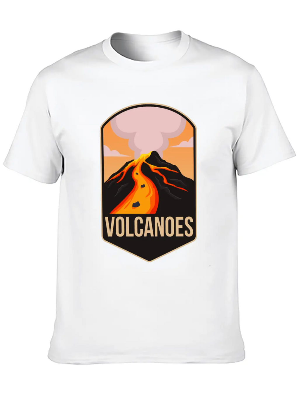 Volcano Unisex Casual T-Shirt – Clean Design For Daily Comfort