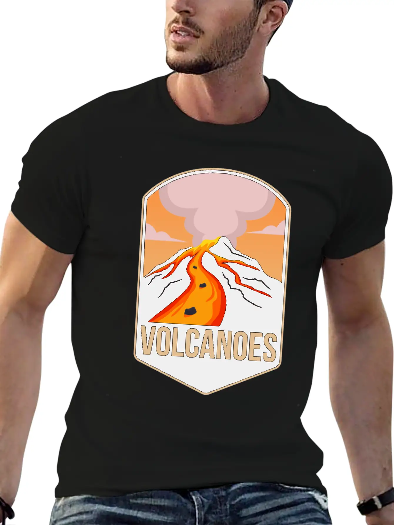 Volcano Unisex Casual T-Shirt – Clean Design For Daily Comfort