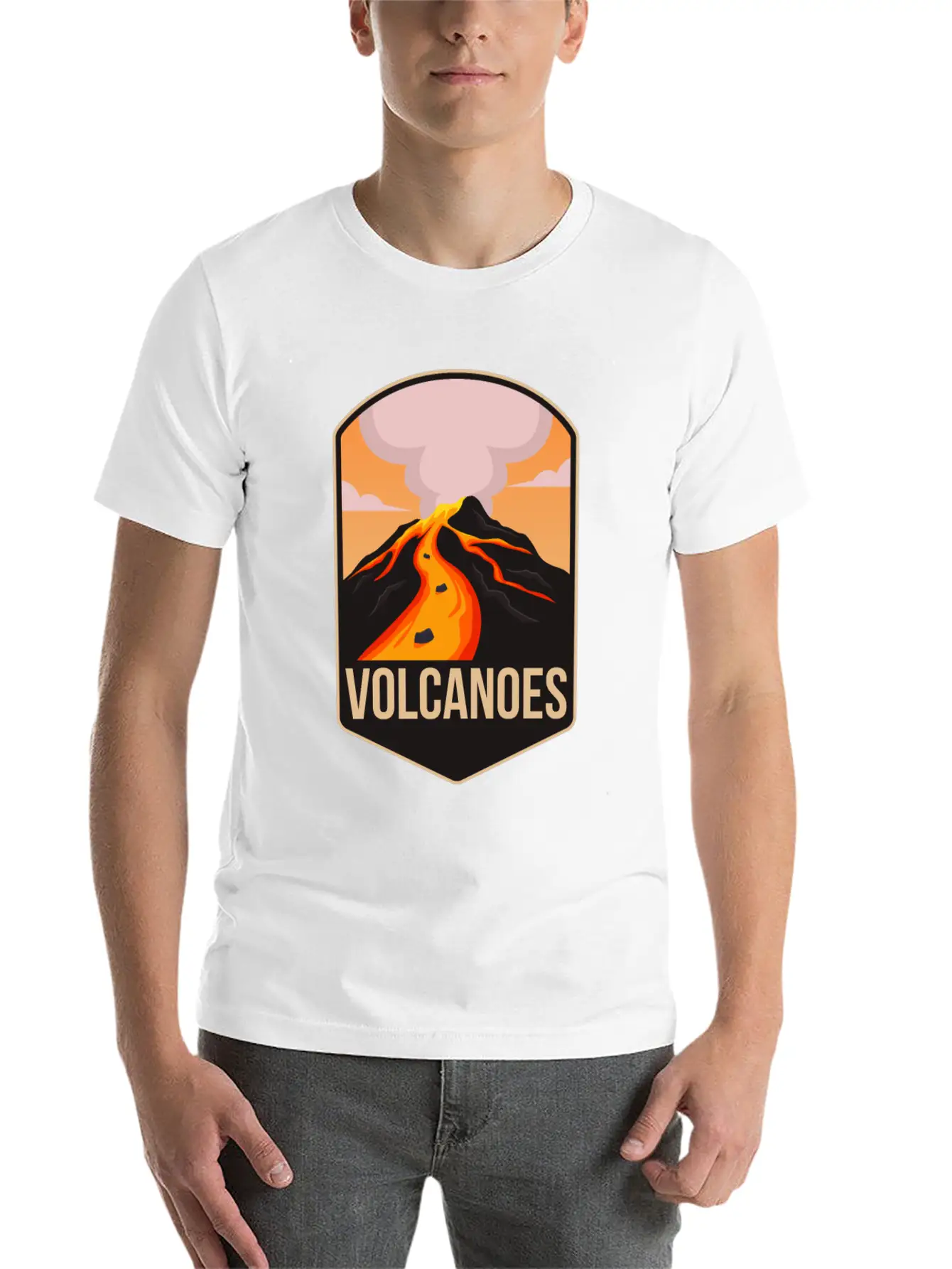 Volcano Unisex Casual T-Shirt – Clean Design For Daily Comfort