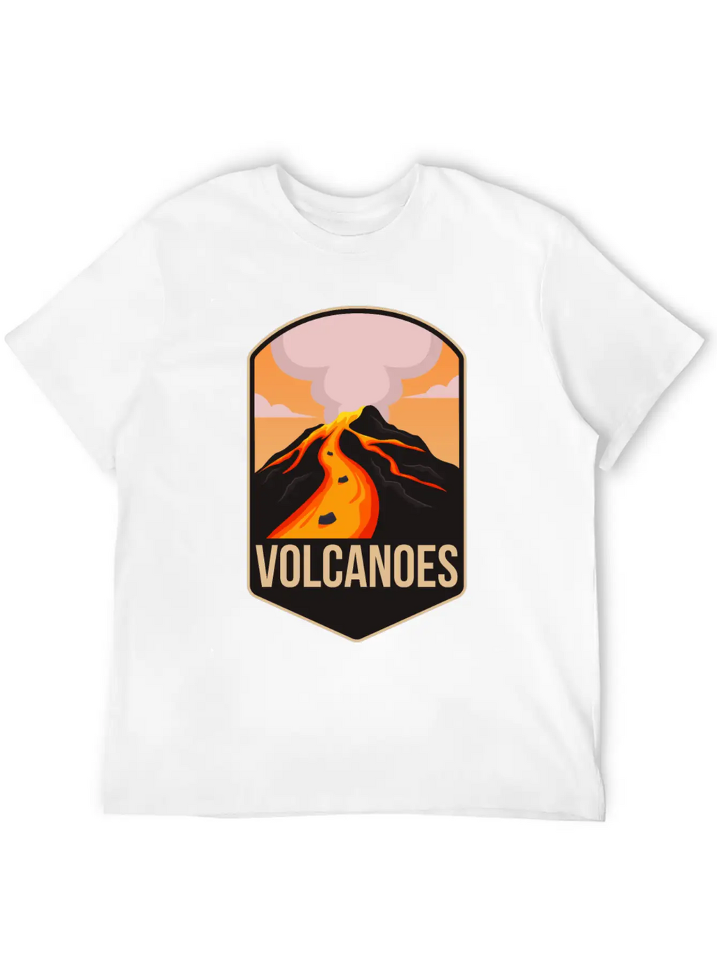 Volcano Unisex Casual T-Shirt – Clean Design For Daily Comfort