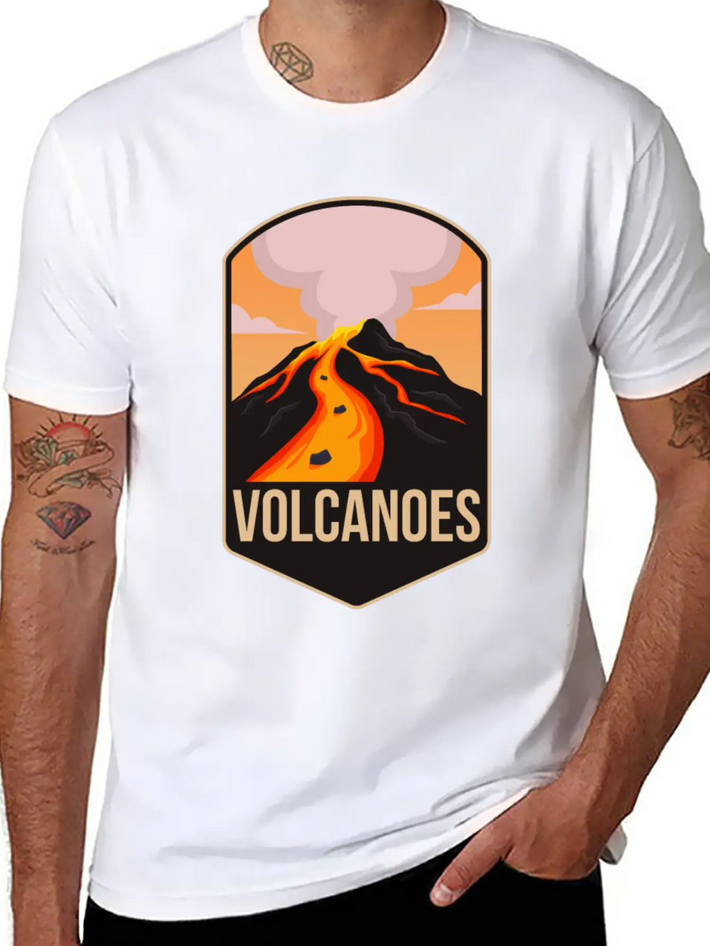 Volcano Unisex Casual T-Shirt – Clean Design For Daily Comfort