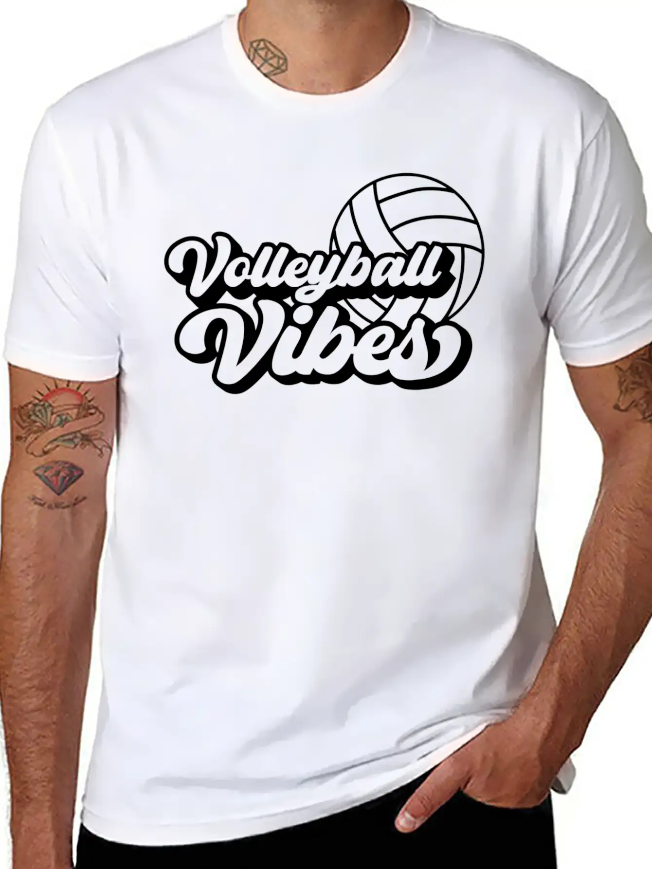 Volleyball Game Day Vibes Volleyball Mom Mother'S Breathable Soft Cotton T-Shirt – Timeless Casual Look