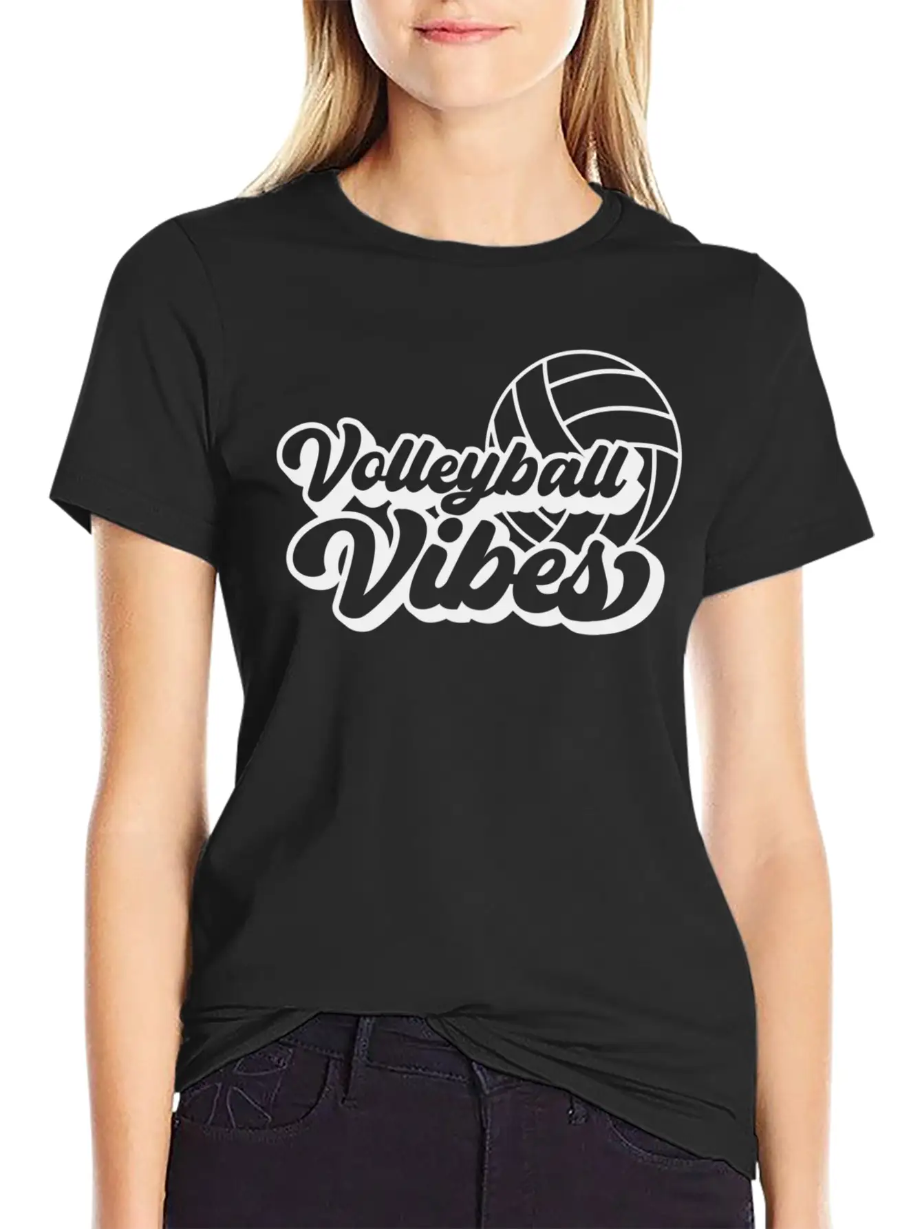Volleyball Game Day Vibes Volleyball Mom Mother'S Breathable Soft Cotton T-Shirt – Timeless Casual Look