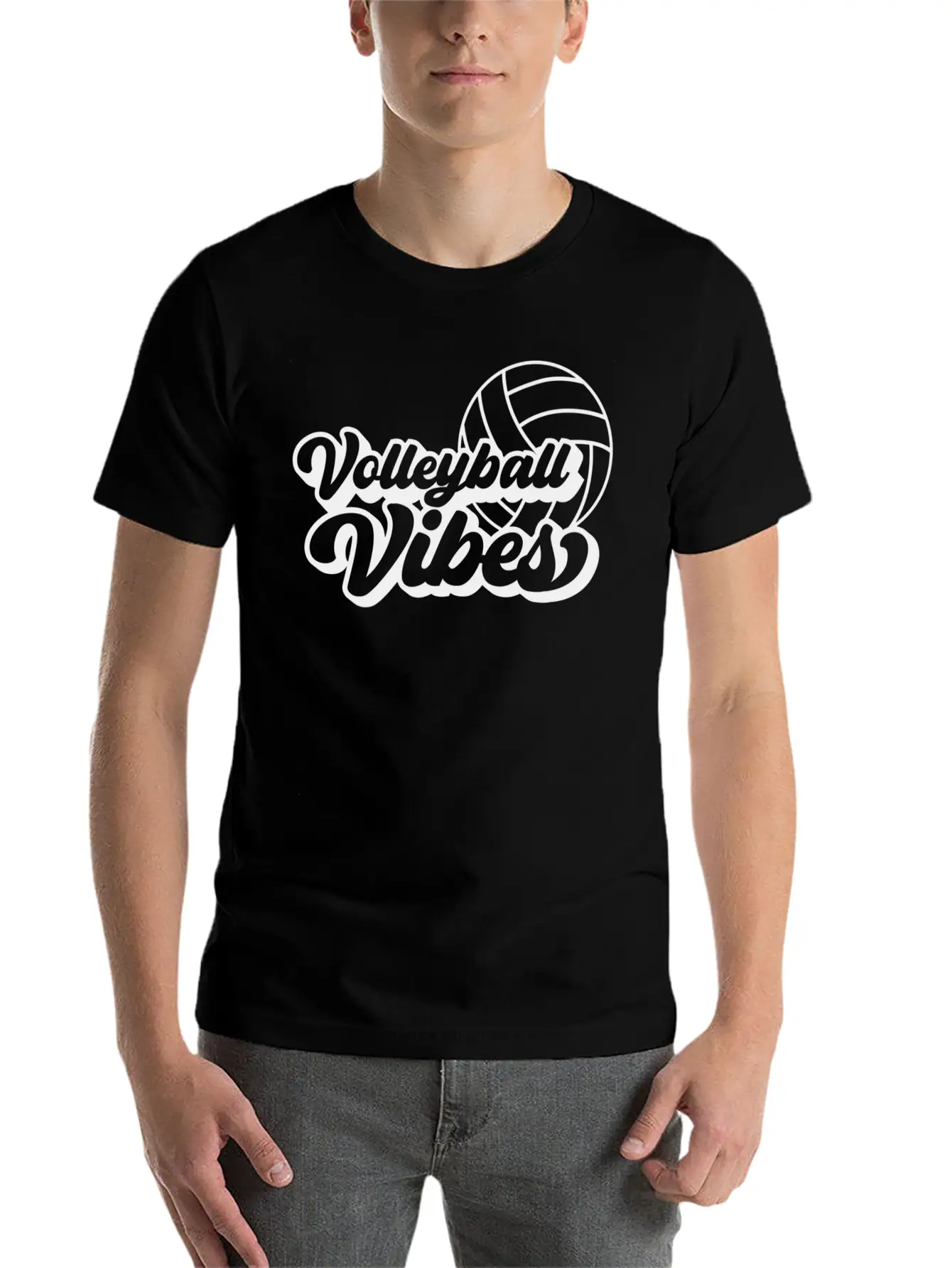 Volleyball Game Day Vibes Volleyball Mom Mother'S Breathable Soft Cotton T-Shirt – Timeless Casual Look