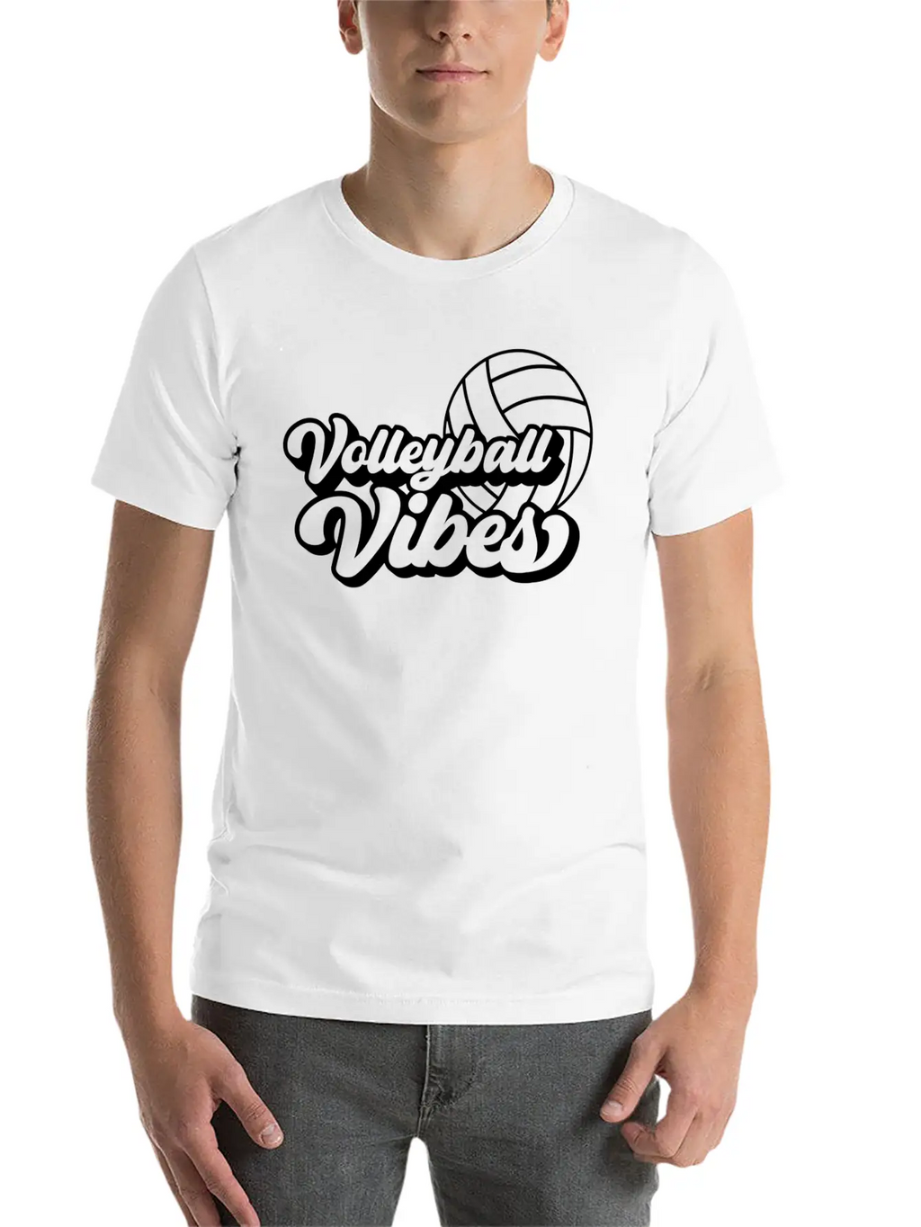 Volleyball Game Day Vibes Volleyball Mom Mother'S Breathable Soft Cotton T-Shirt – Timeless Casual Look
