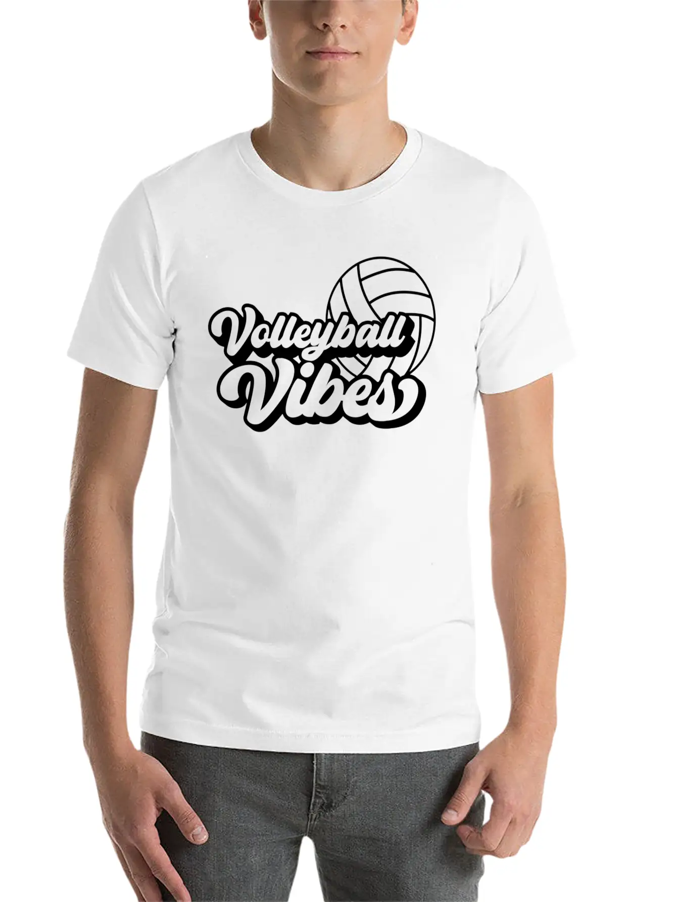 Volleyball Game Day Vibes Volleyball Mom Mother'S Breathable Soft Cotton T-Shirt – Timeless Casual Look