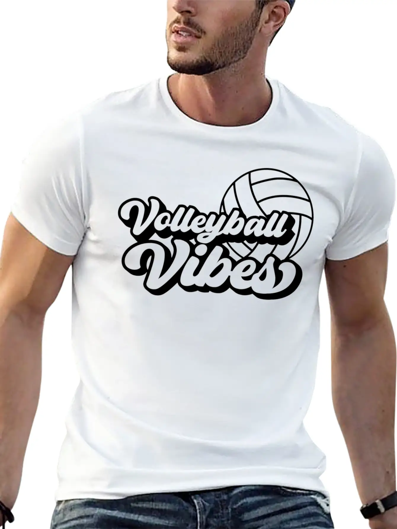 Volleyball Game Day Vibes Volleyball Mom Mother'S Breathable Soft Cotton T-Shirt – Timeless Casual Look