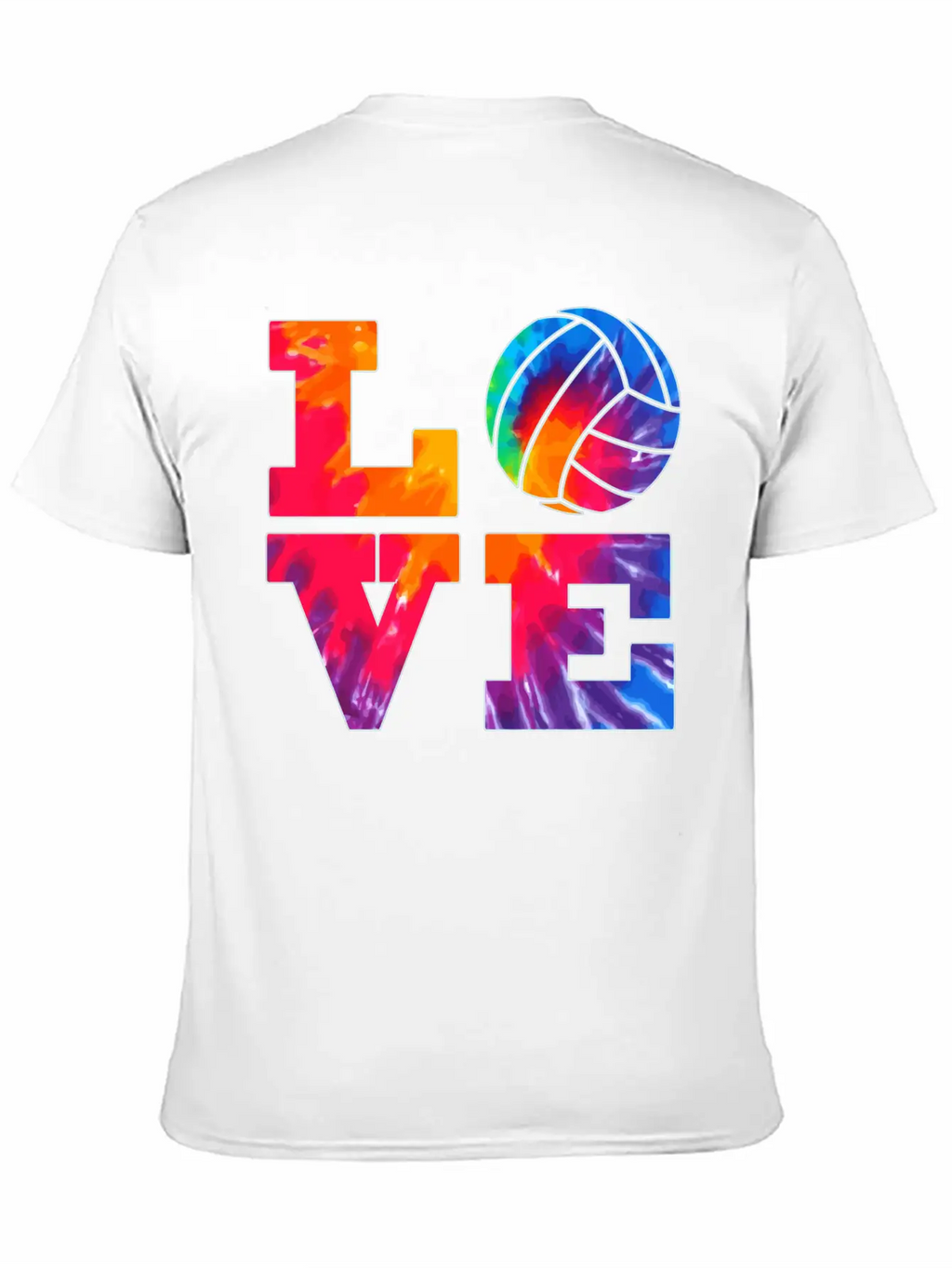 Volleyball Love Tie Dye Look For Teen Girls Great Essential Cotton Tee For Daily Outfits – Unisex Style