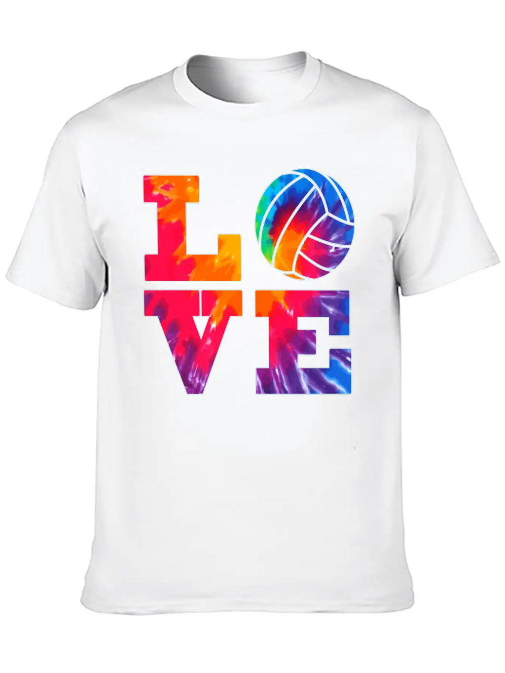 Volleyball Love Tie Dye Look For Teen Girls Great Essential Cotton Tee For Daily Outfits – Unisex Style
