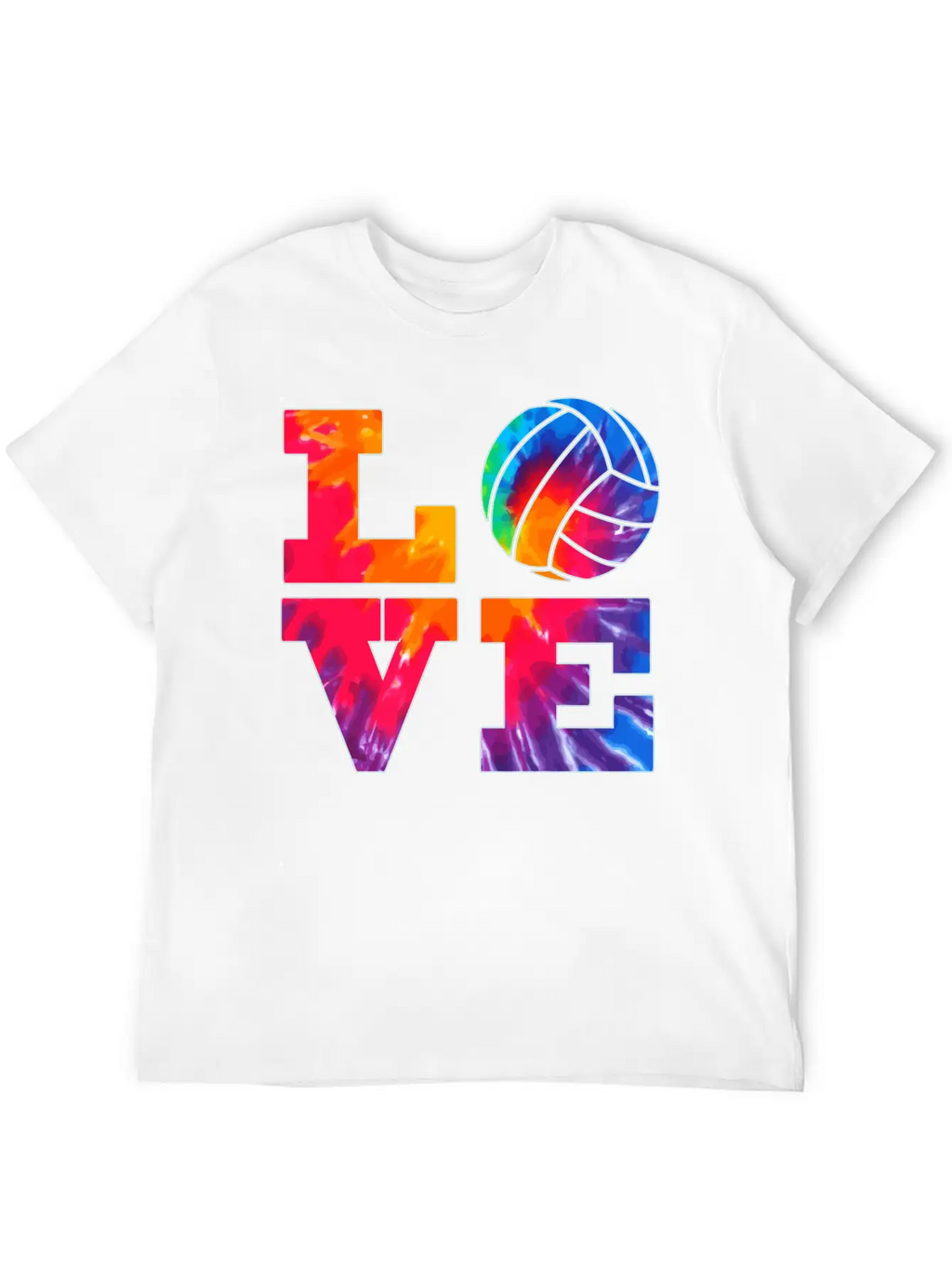 Volleyball Love Tie Dye Look For Teen Girls Great Essential Cotton Tee For Daily Outfits – Unisex Style