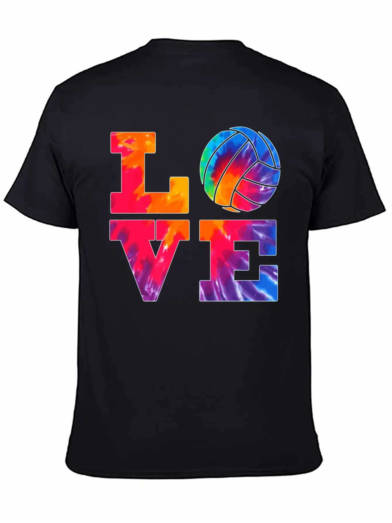 Volleyball Love Tie Dye Look For Teen Girls Great Essential Cotton Tee For Daily Outfits – Unisex Style