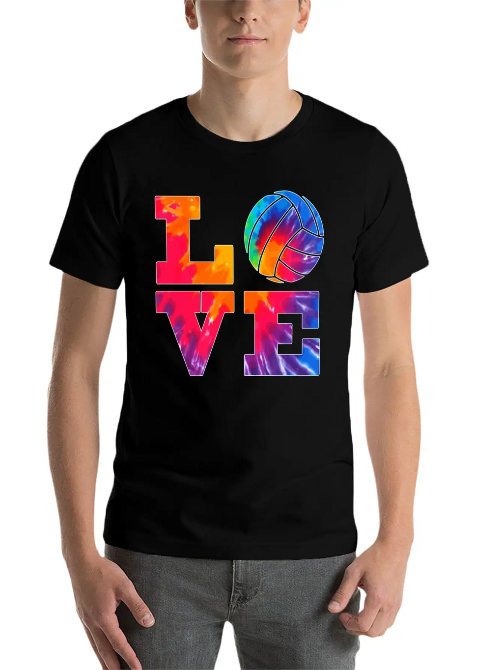 Volleyball Love Tie Dye Look For Teen Girls Great Essential Cotton Tee For Daily Outfits – Unisex Style