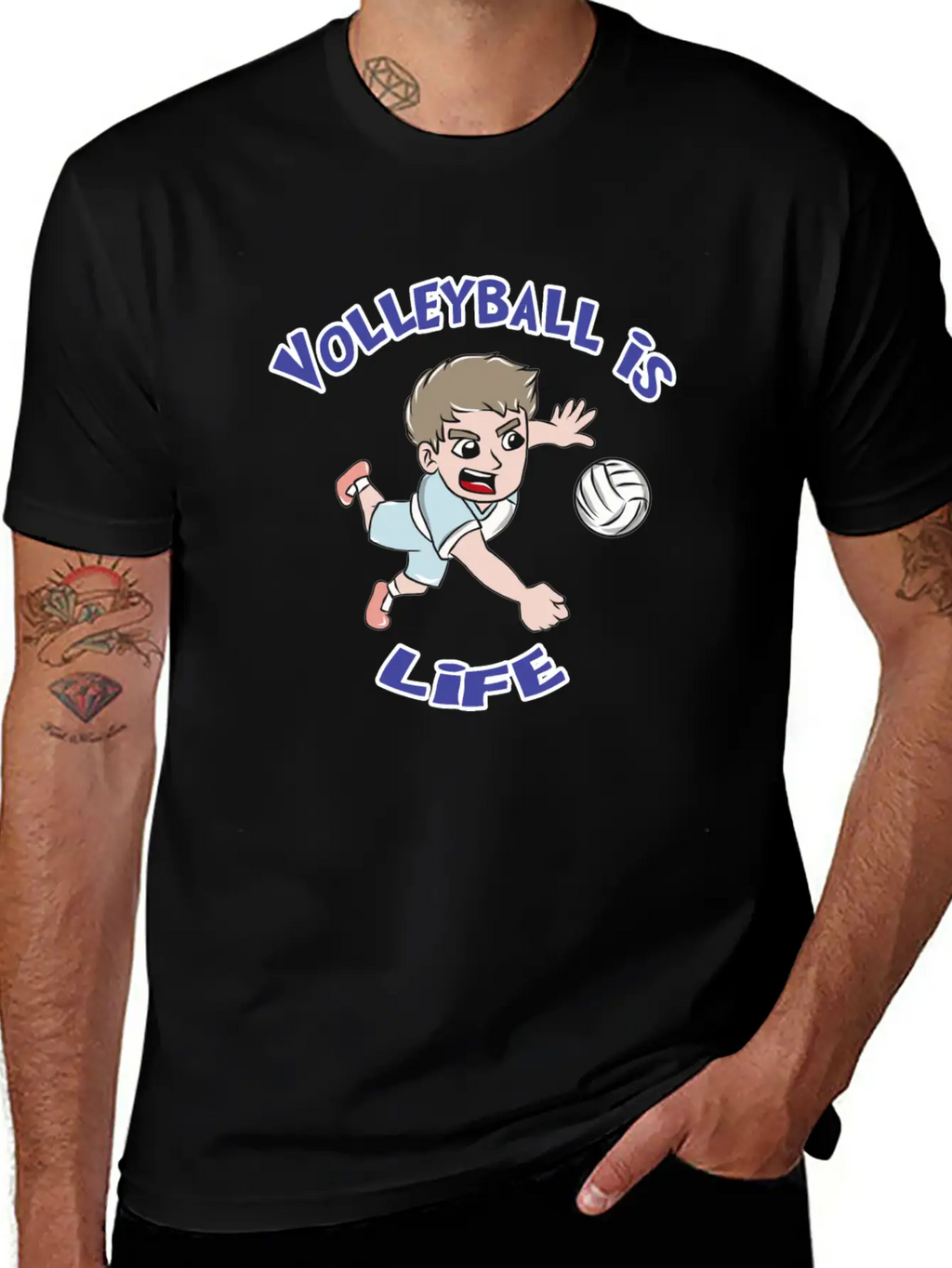 Volleyball Sports Unisex Casual T-Shirt – Clean Design For Daily Comfort