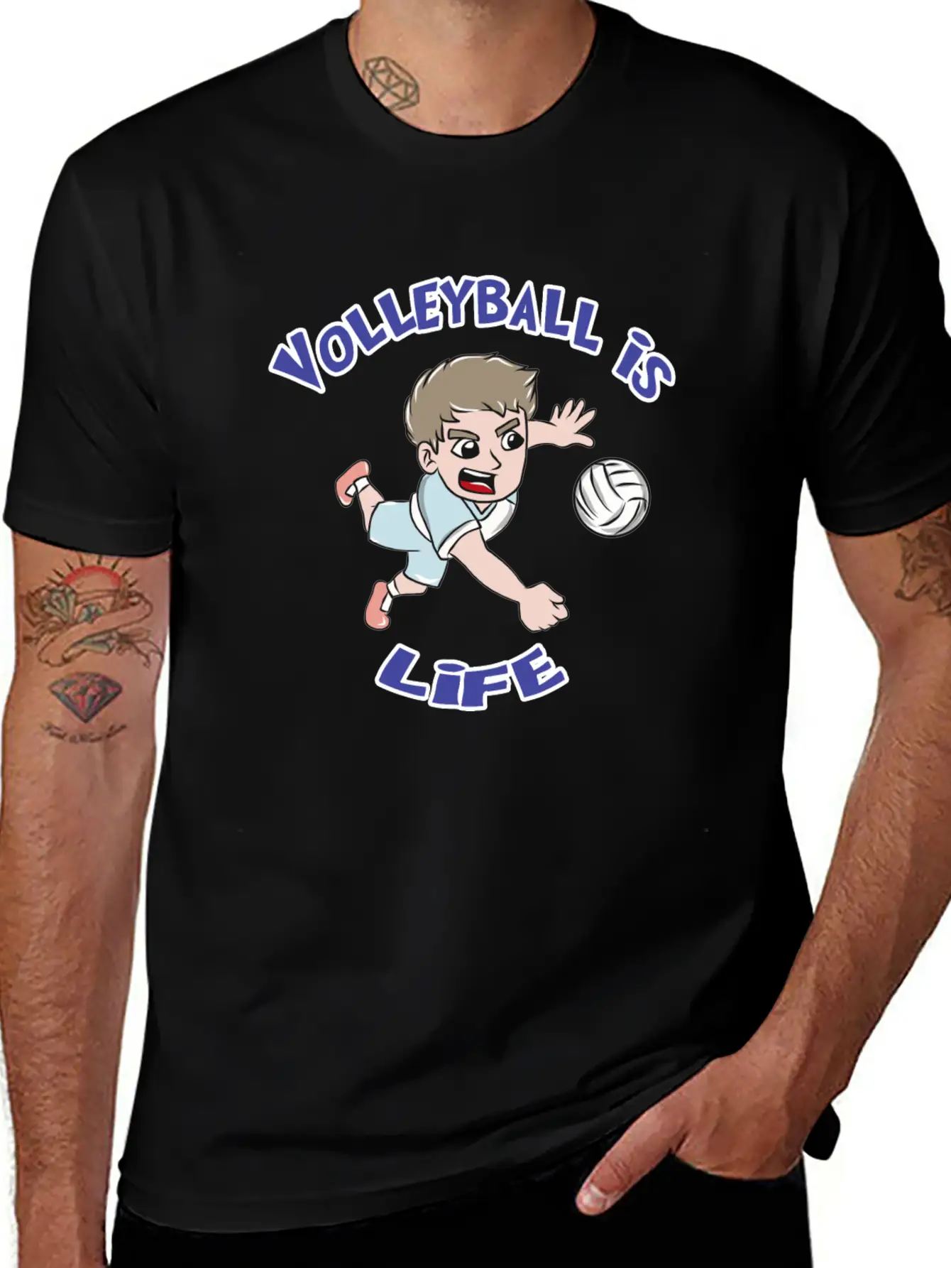 Volleyball Sports Unisex Casual T-Shirt – Clean Design For Daily Comfort
