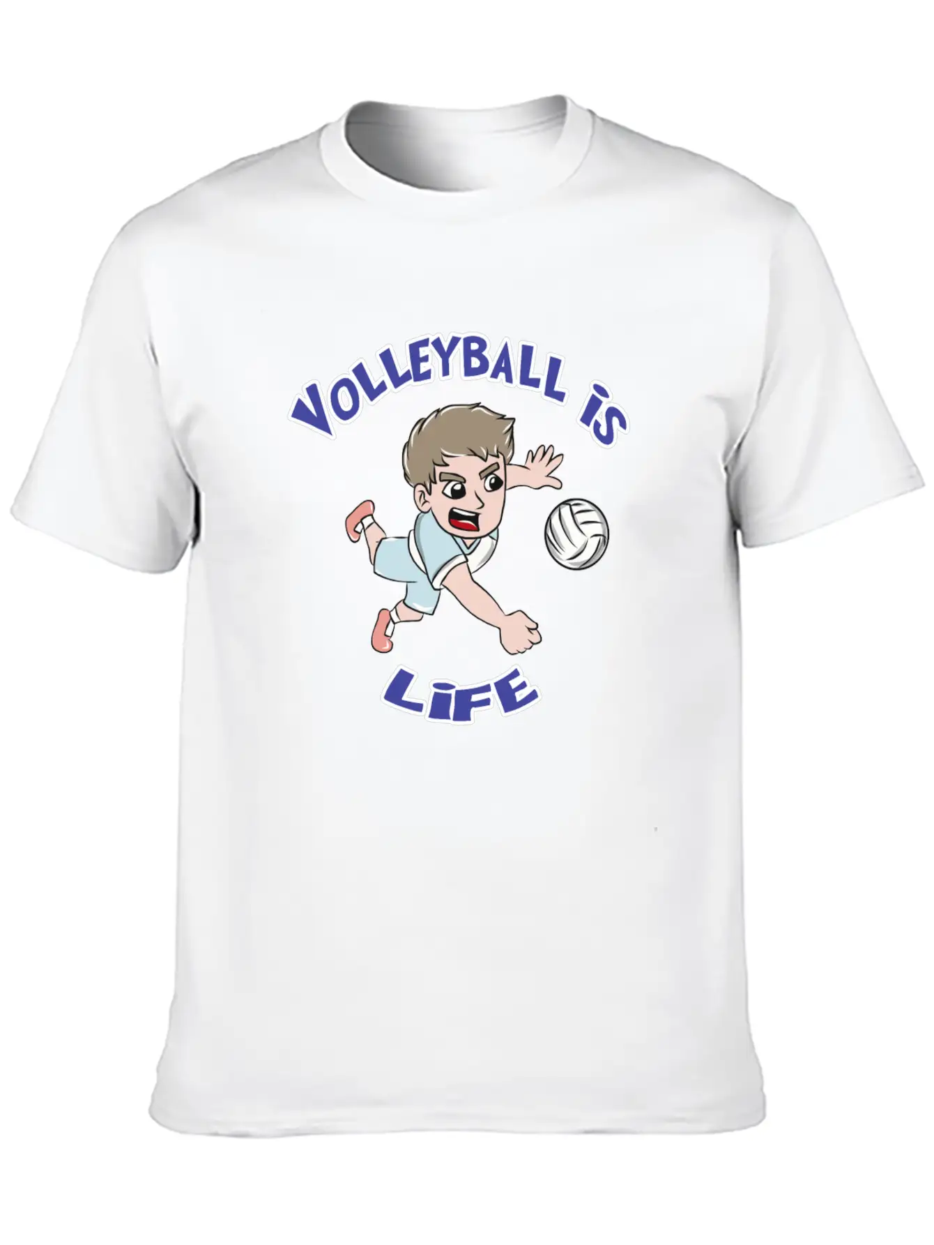 Volleyball Sports Unisex Casual T-Shirt – Clean Design For Daily Comfort