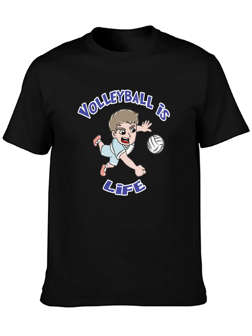 Volleyball Sports Unisex Casual T-Shirt – Clean Design For Daily Comfort