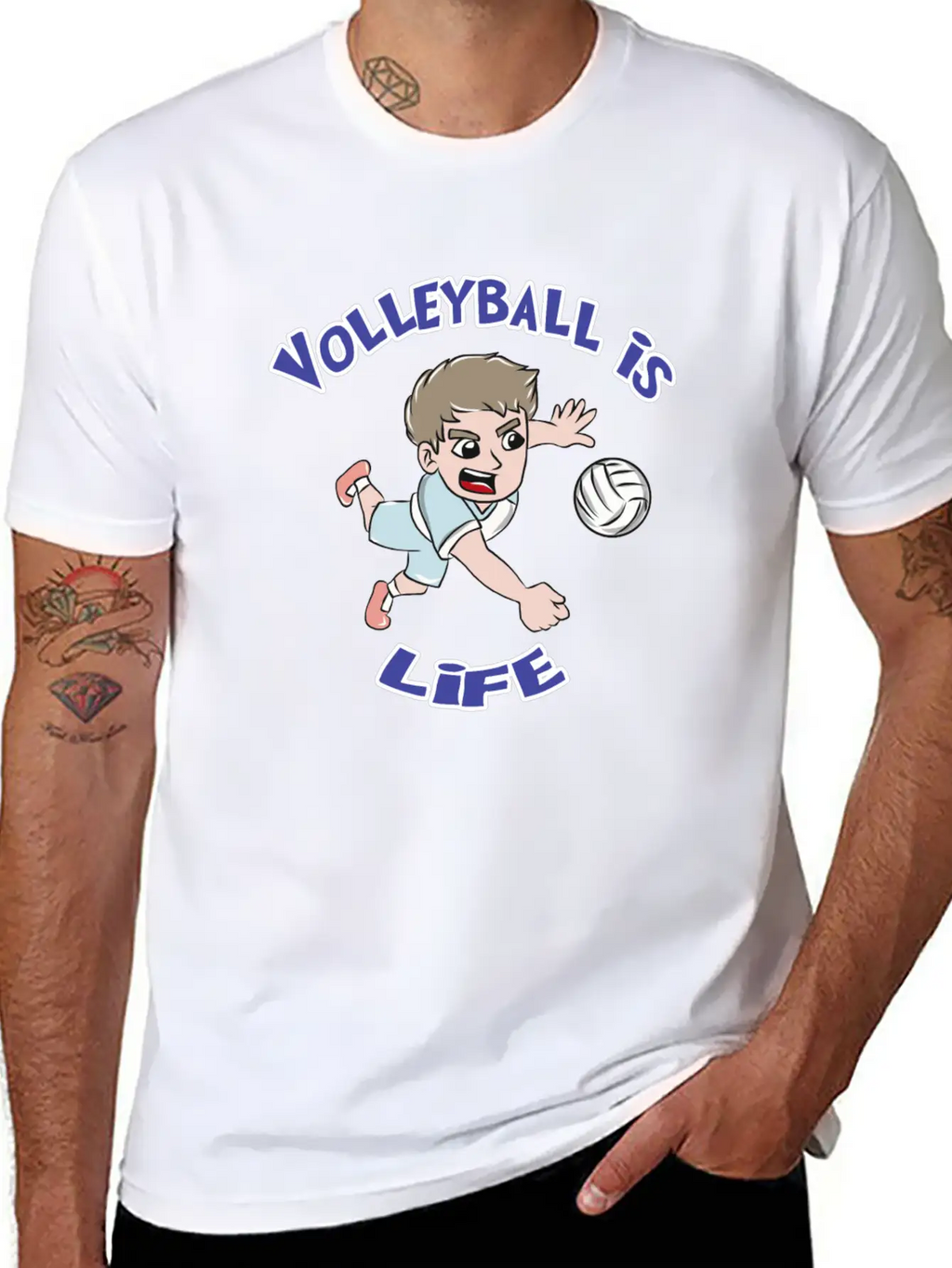 Volleyball Sports Unisex Casual T-Shirt – Clean Design For Daily Comfort
