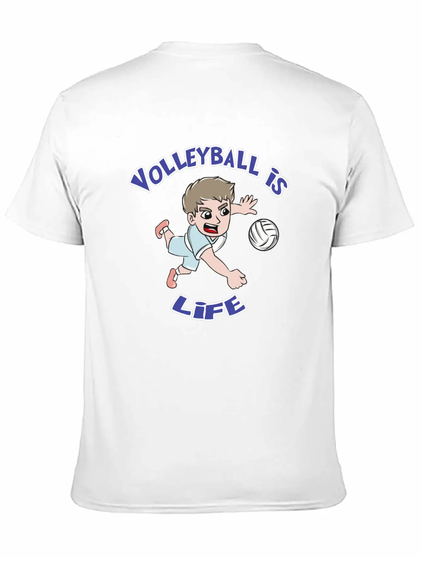 Volleyball Sports Unisex Casual T-Shirt – Clean Design For Daily Comfort